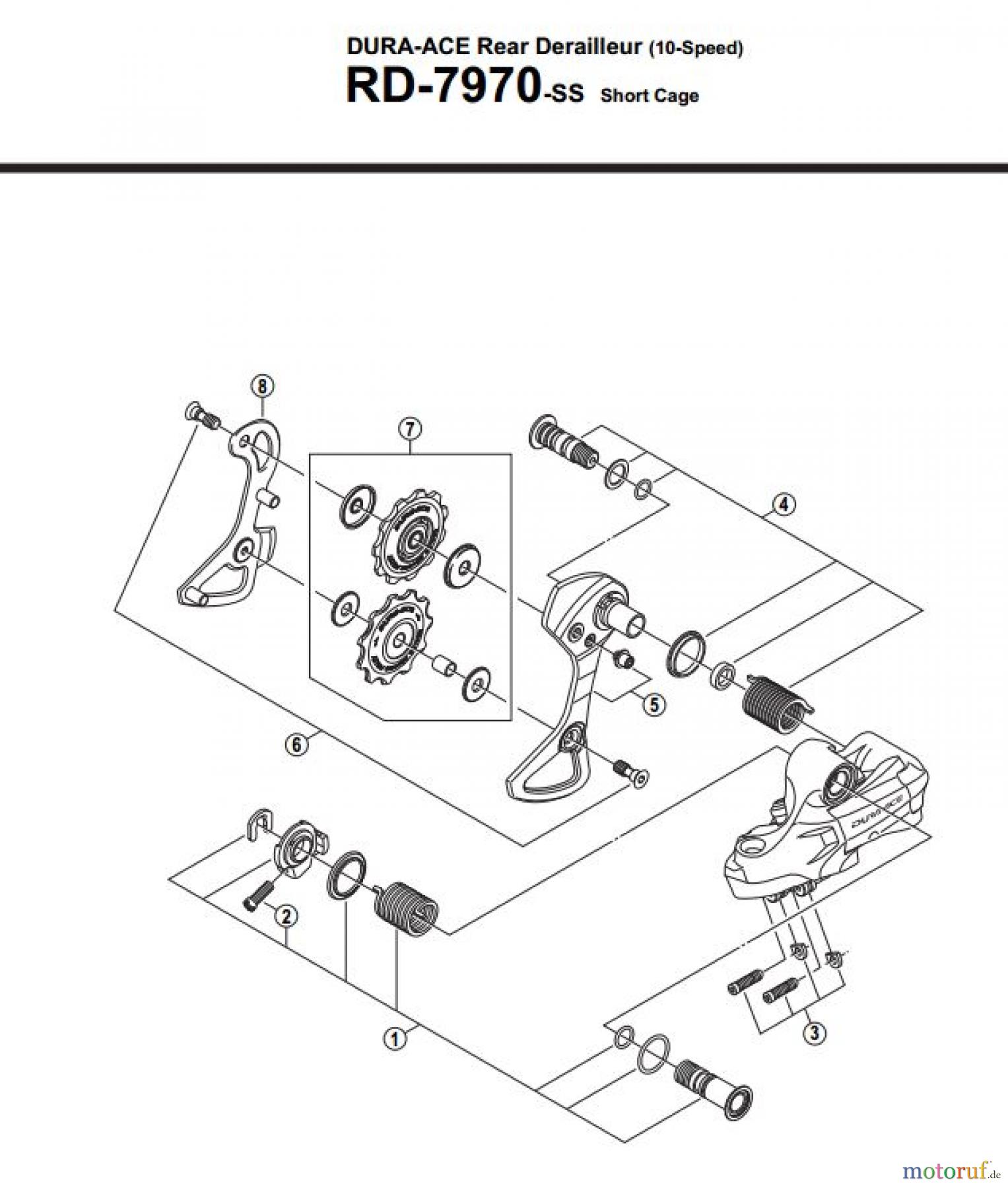 Shimano RD Rear Derailleur - Schaltwerk RD-7970-2899