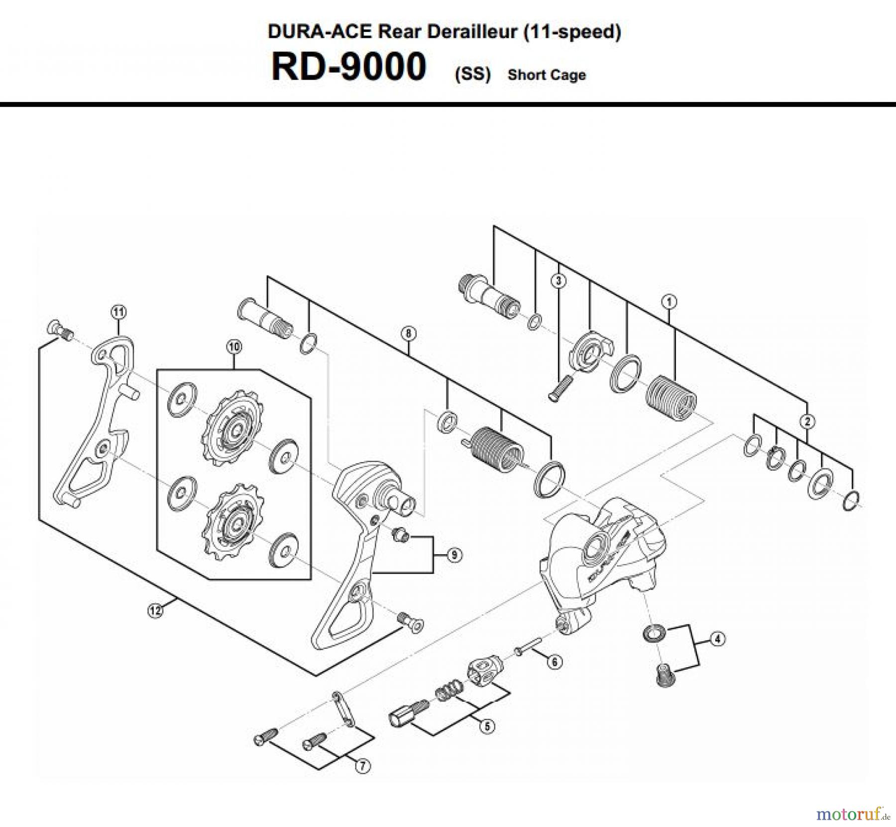 Shimano RD Rear Derailleur - Schaltwerk RD-9000-3330A