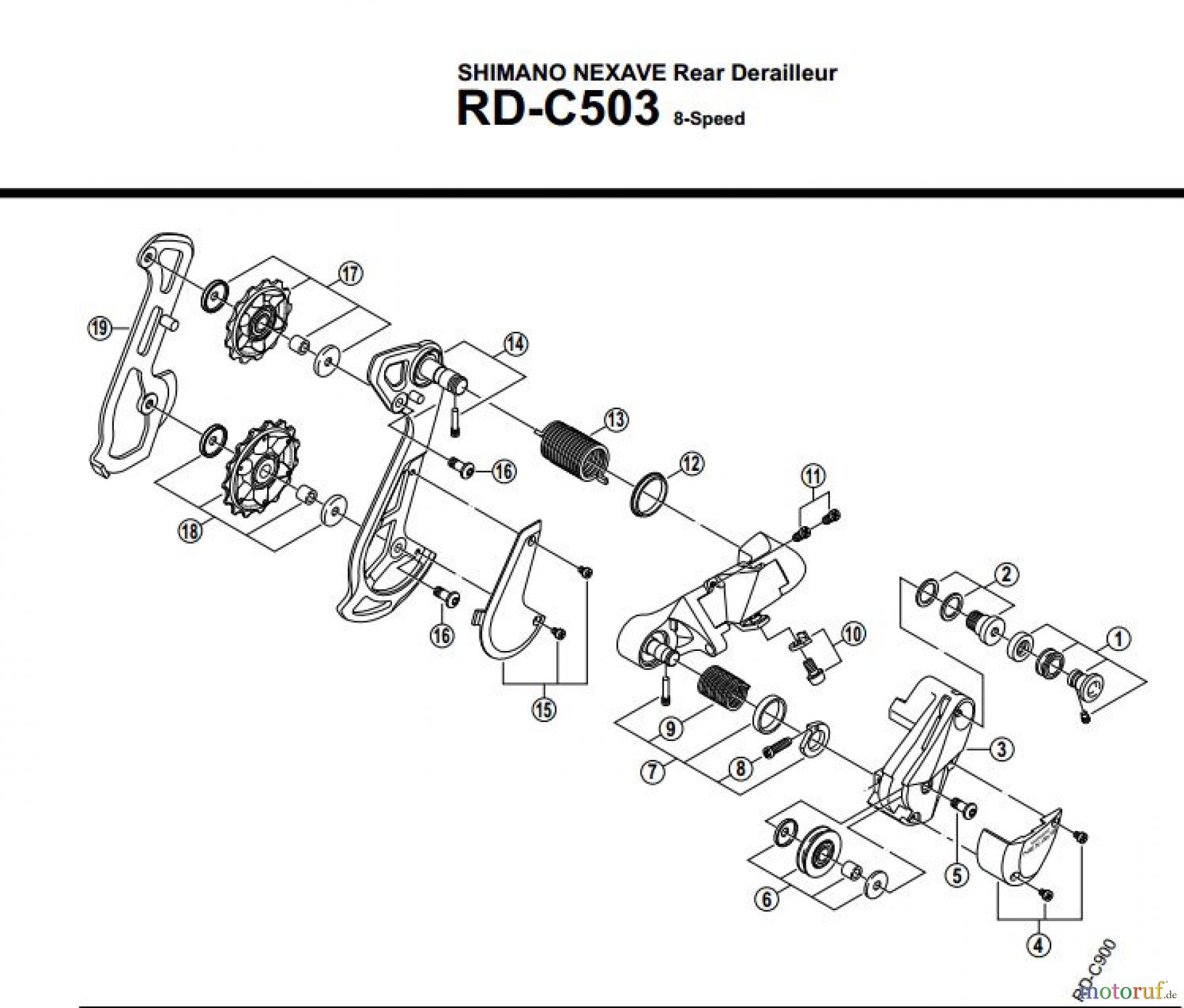 Shimano RD Rear Derailleur - Schaltwerk RD-C503