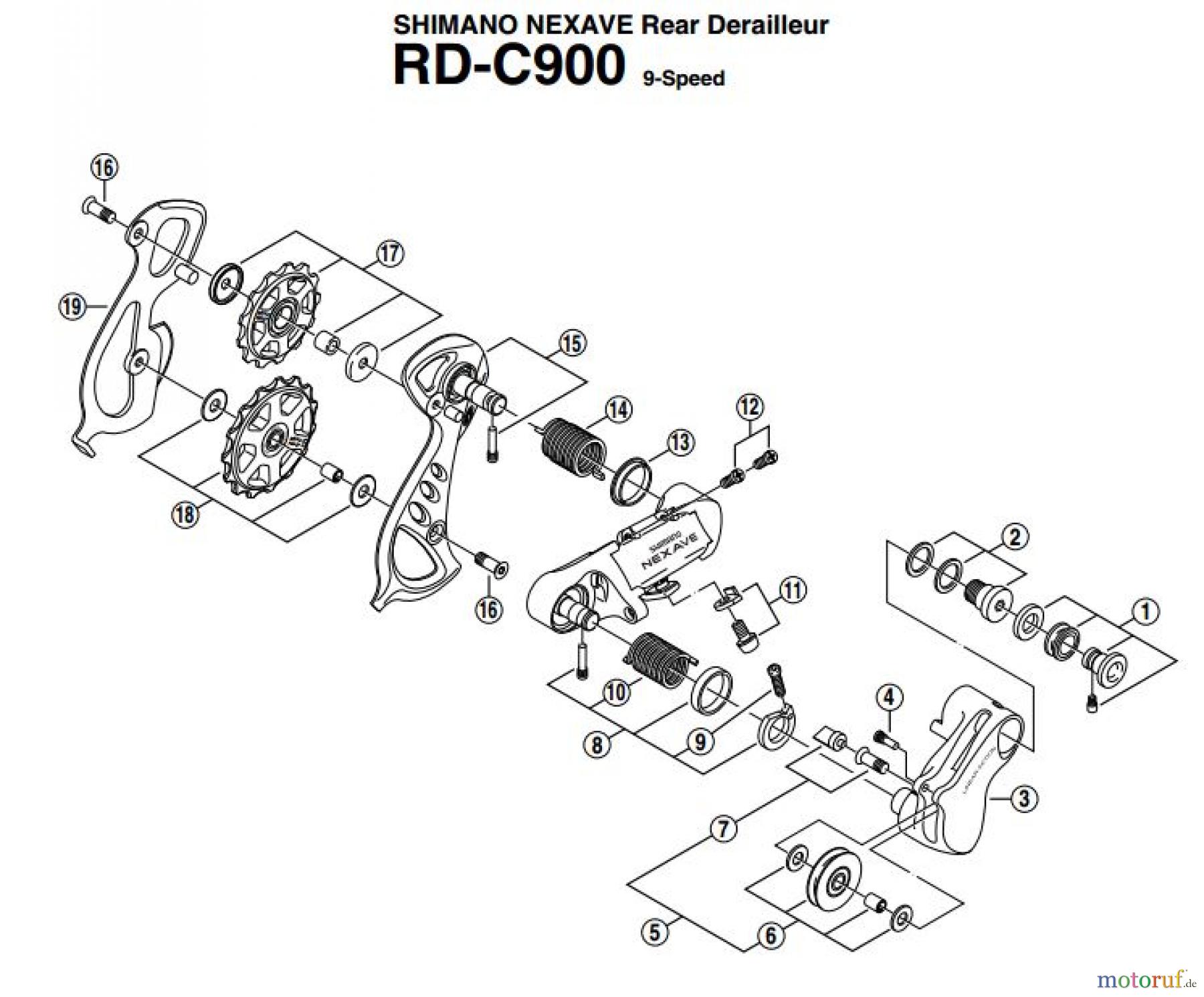 Shimano RD Rear Derailleur - Schaltwerk RD-C900