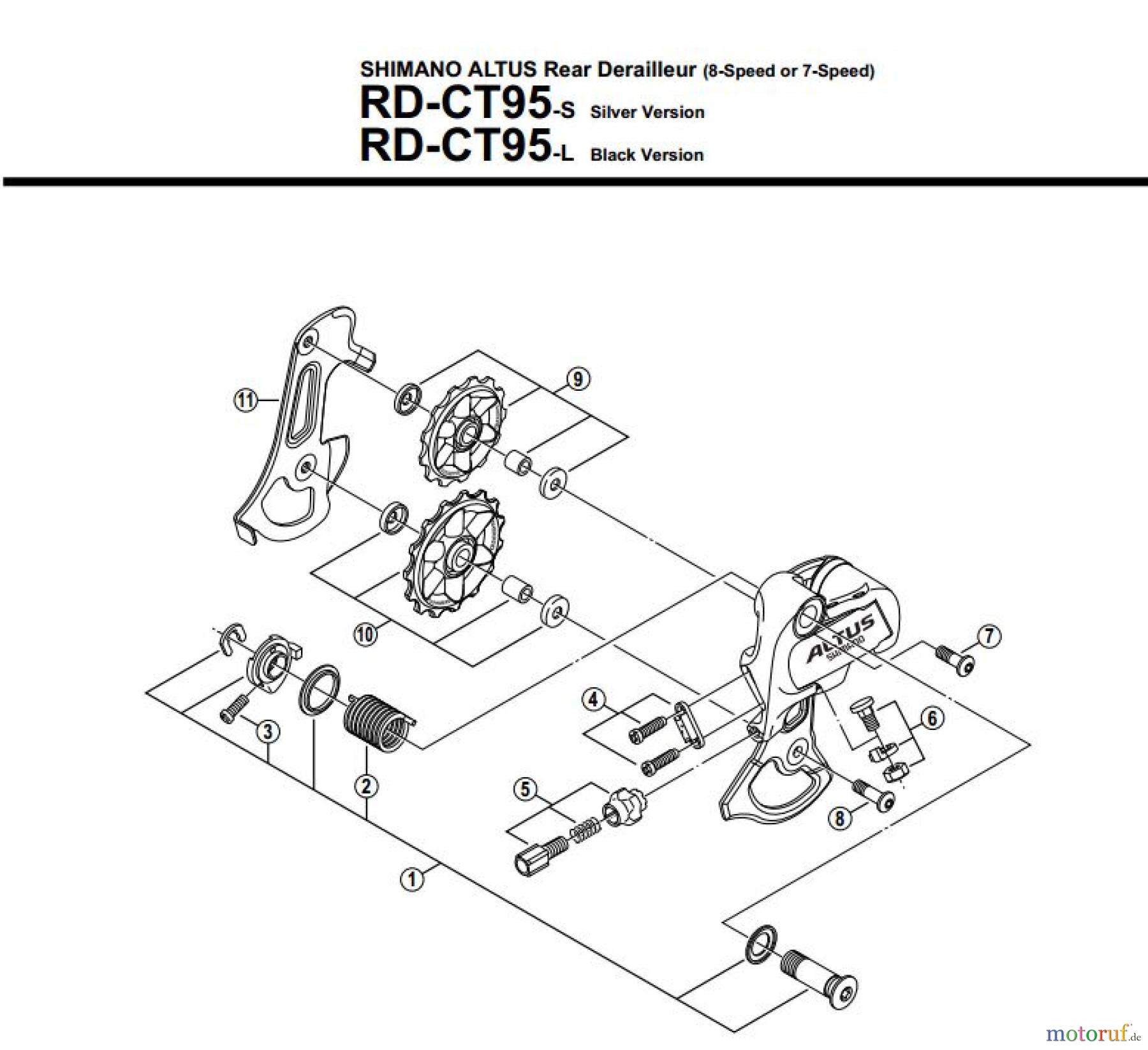Shimano RD Rear Derailleur - Schaltwerk RD-CT95