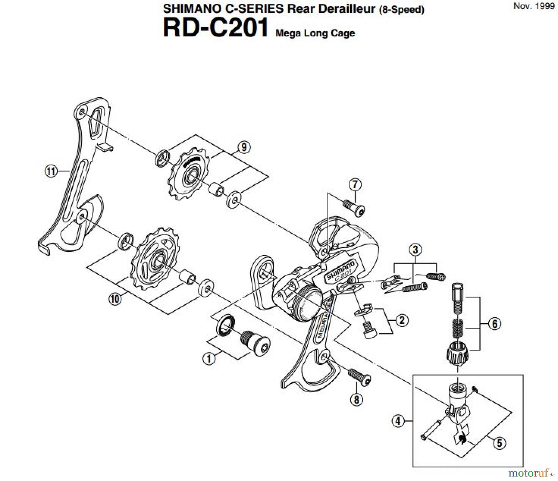 Shimano RD Rear Derailleur - Schaltwerk RD-C201