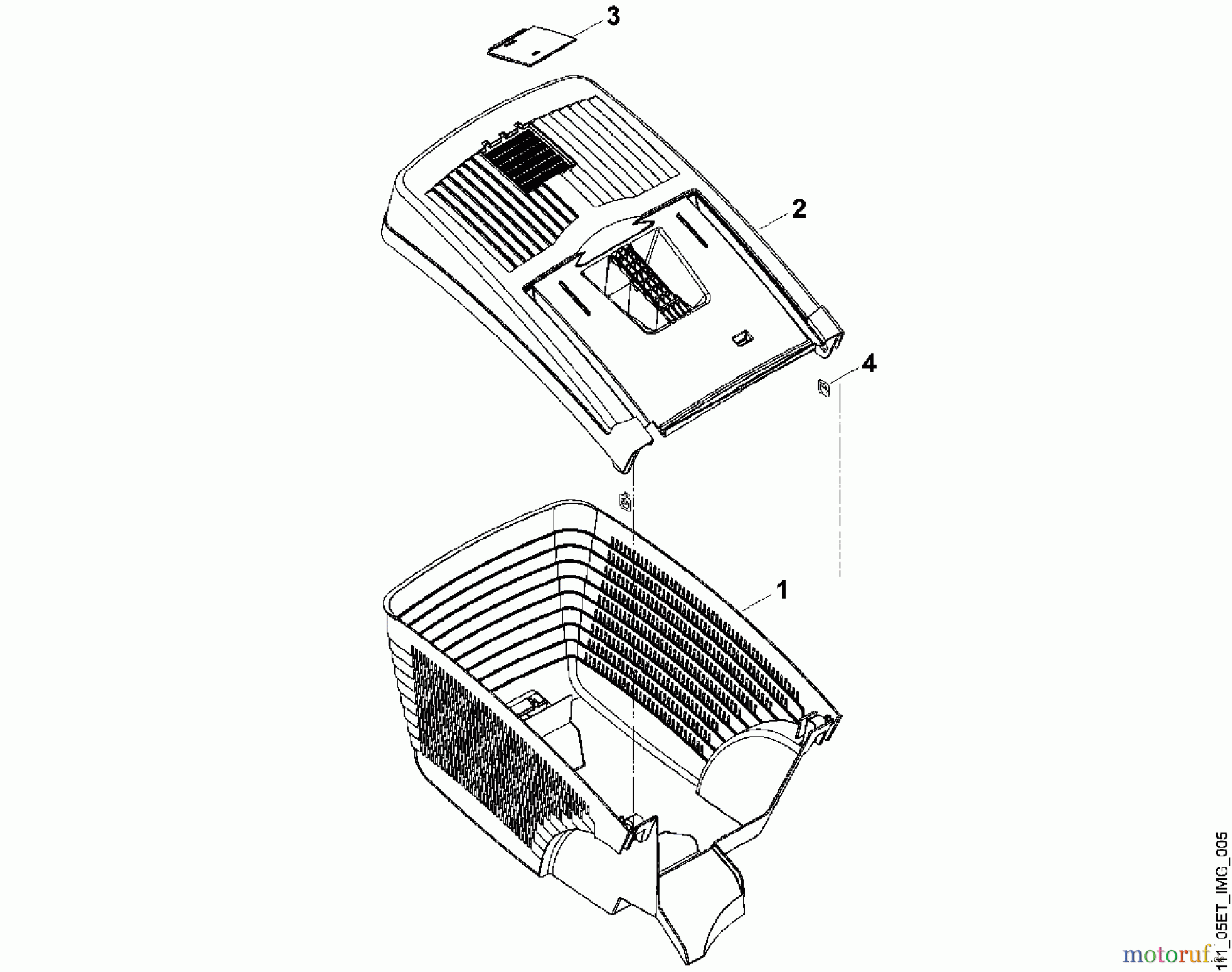 Viking Rasenmäher Benzinrasenmäher MB 410, MB 460 E - Grasfangkorb