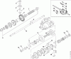 Viking Benzinrasenmäher MB 505 S, MB 505 C Ersatzteile D1 - Getriebe (f. ältere Bauart)