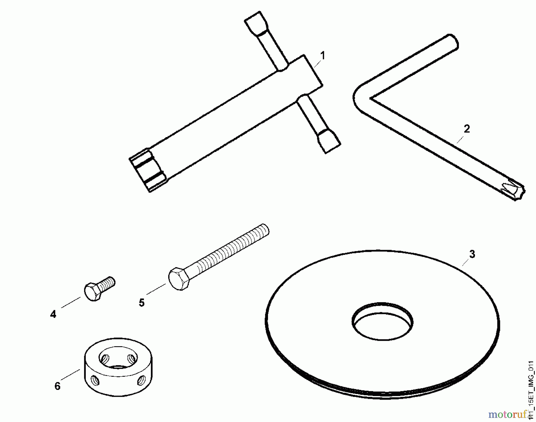 Viking Rasenmäher Benzinrasenmäher MB 455 BC G - Werkzeuge