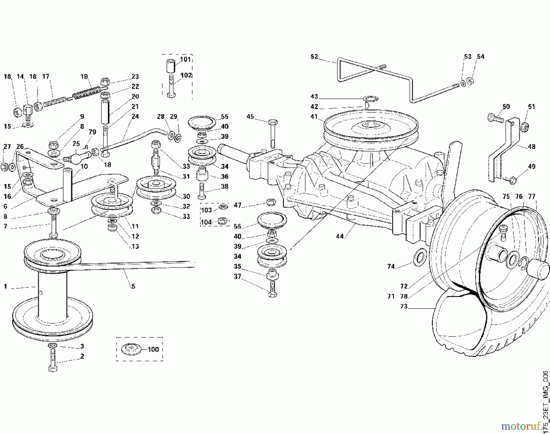  Viking Aufsitzmäher Aufsitzmäher MT 540 F - Getriebe