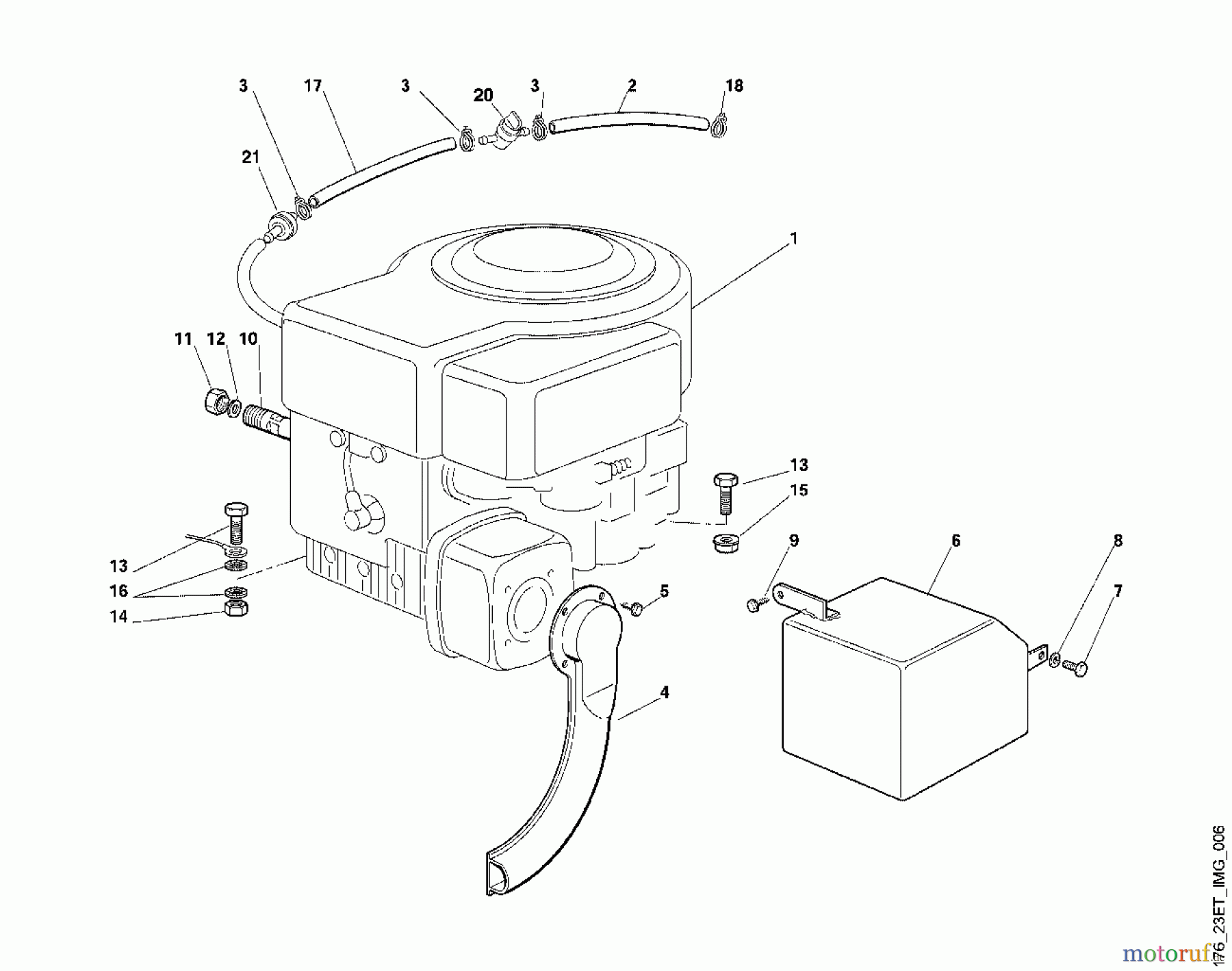 Viking Aufsitzmäher Aufsitzmäher MT 580 E - Motor