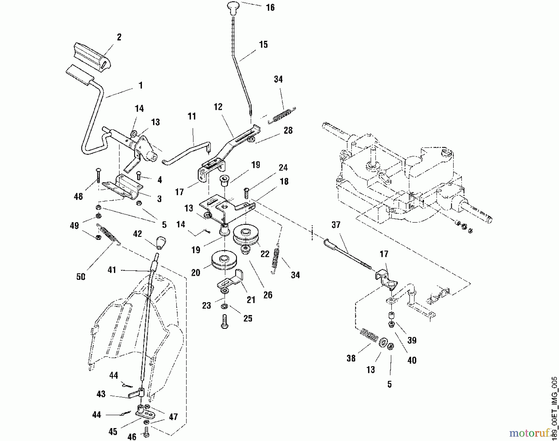 Viking Aufsitzmäher Aufsitzmäher MT 820 E - Bremse und Schalthebel