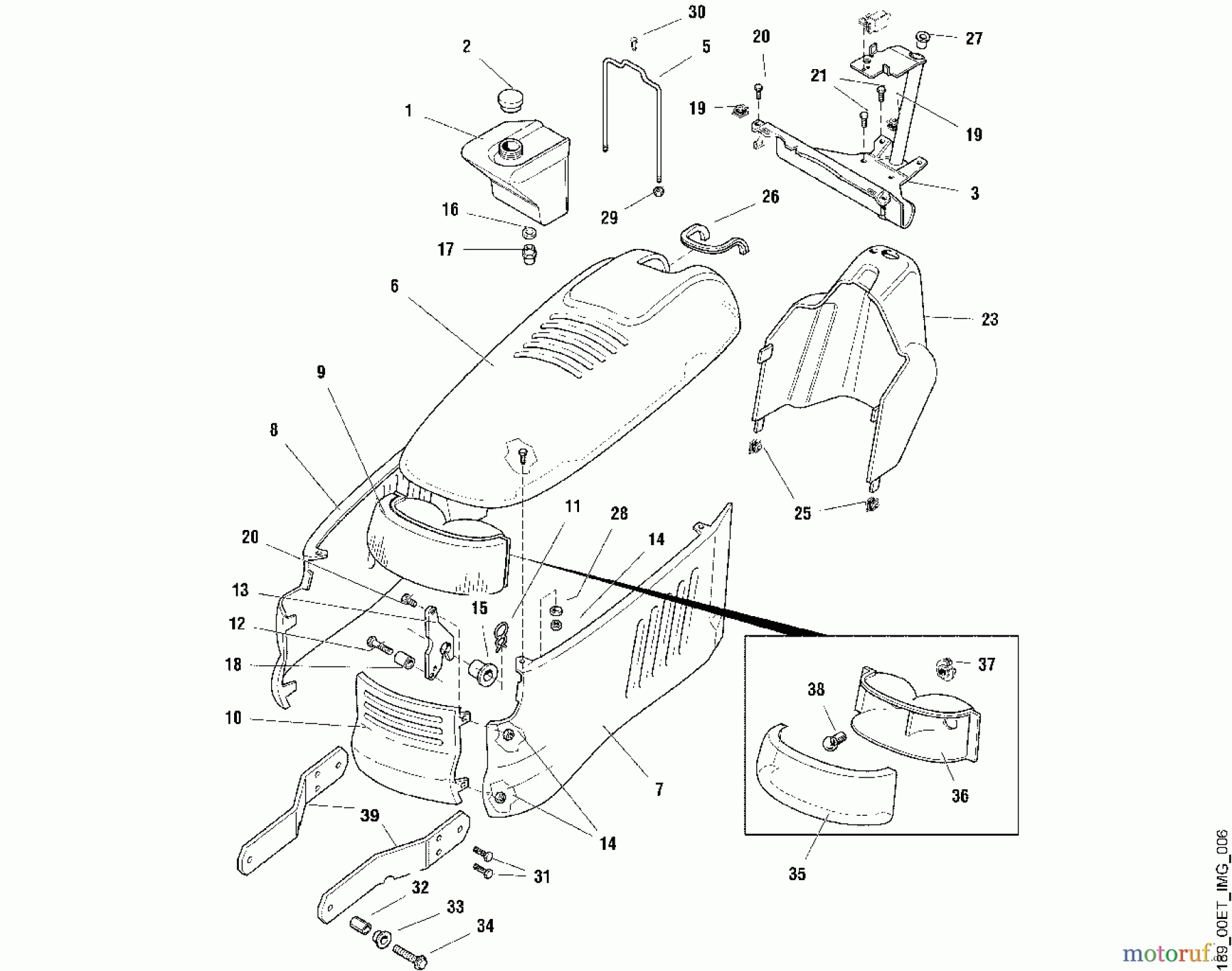 Viking Aufsitzmäher Aufsitzmäher MT 820 F - Motorhaube