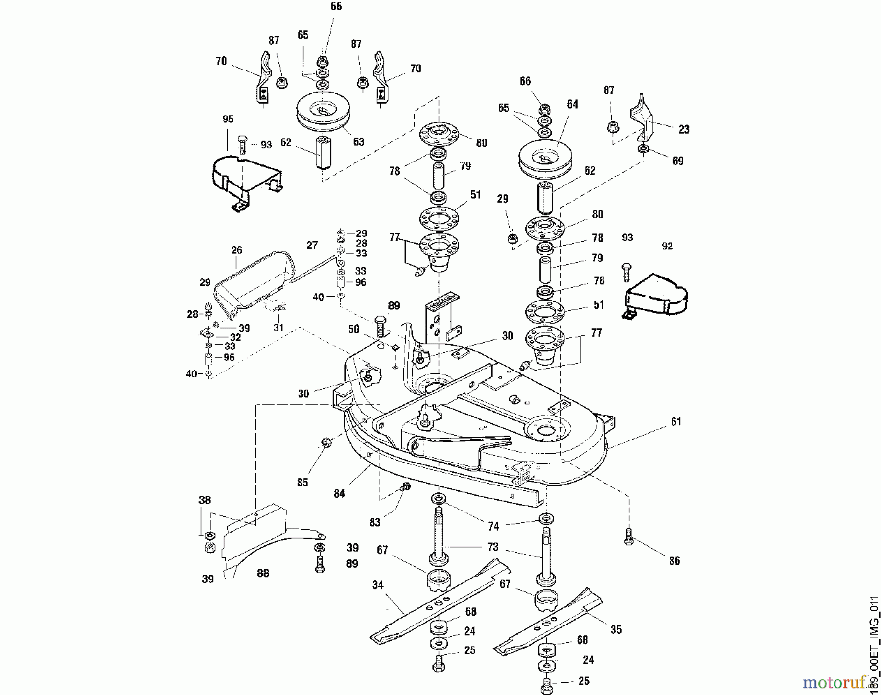  Viking Aufsitzmäher Aufsitzmäher MT 820 K - Mähwerk