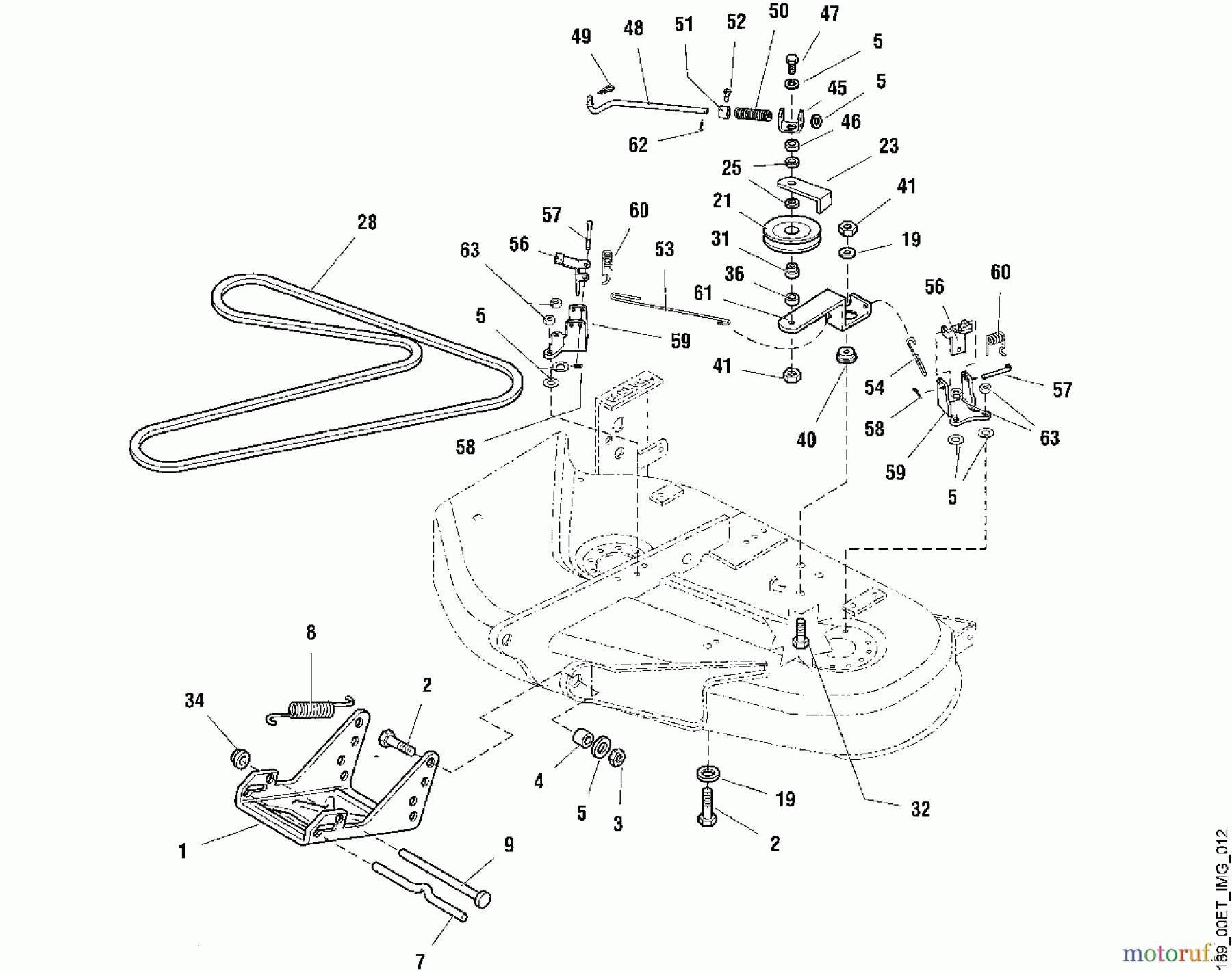Viking Aufsitzmäher Aufsitzmäher MT 820 L - Kupplung, Aufhängung
