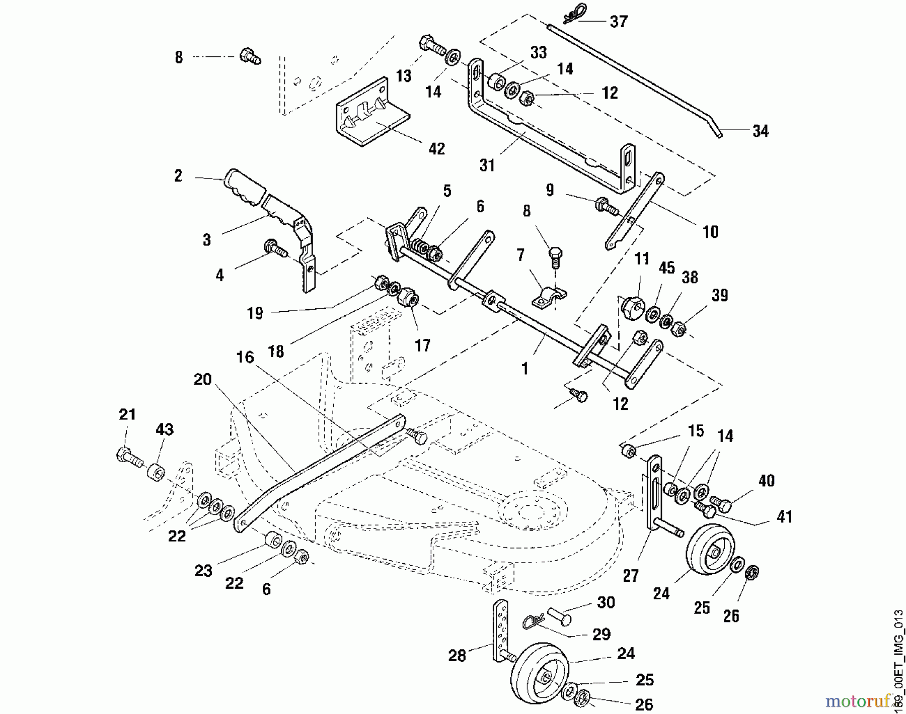 Viking Aufsitzmäher Aufsitzmäher MT 820 M - Mähwerkaushebung