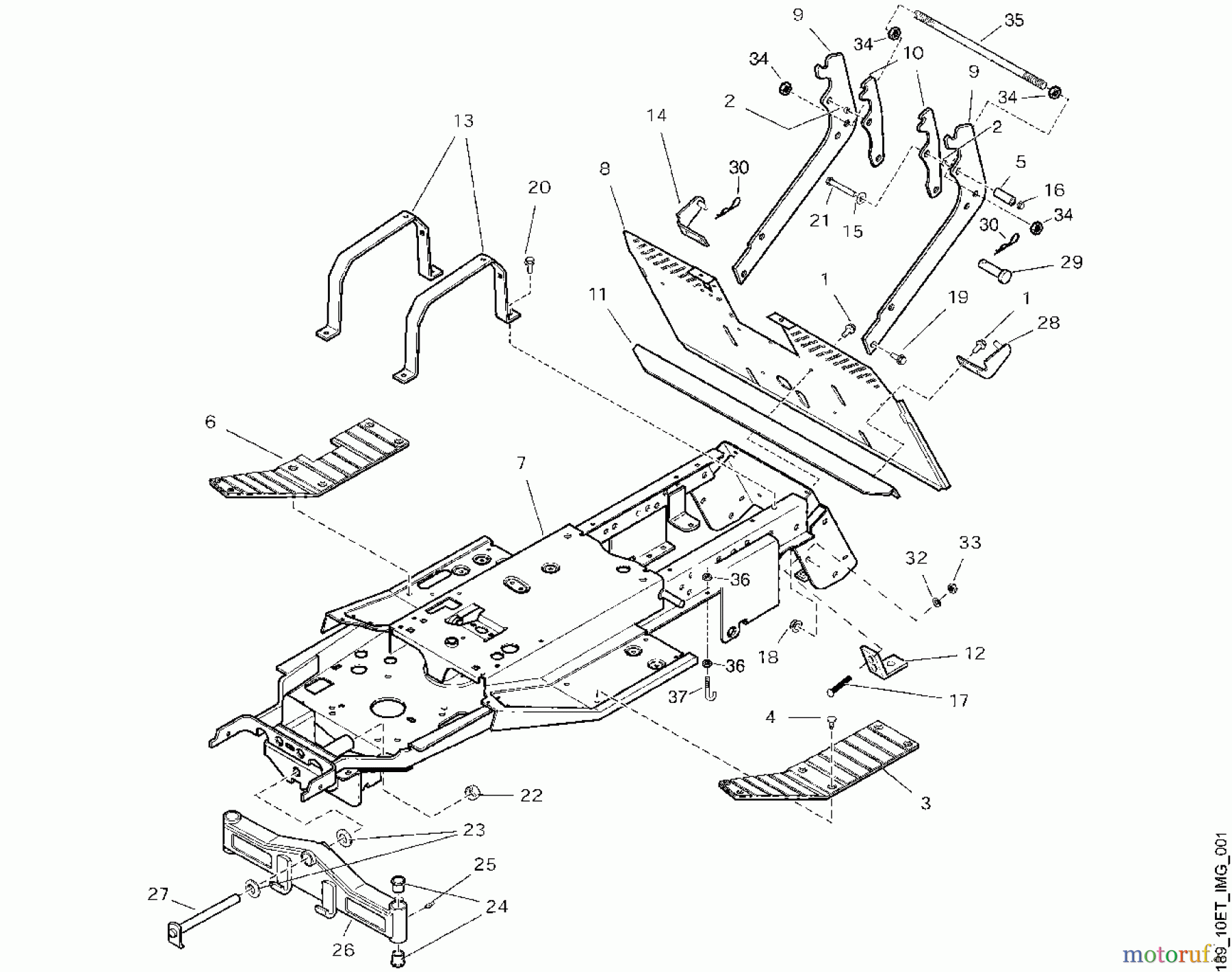  Viking Aufsitzmäher Aufsitzmäher MT 880 A - Rahmen