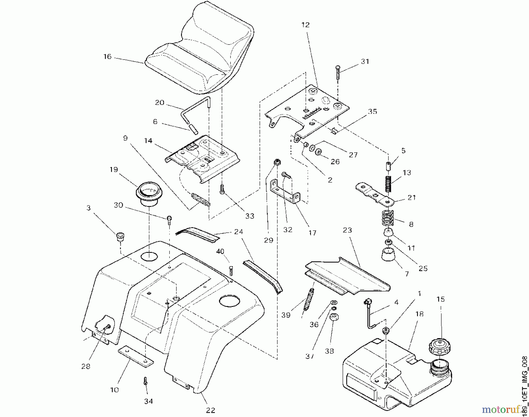  Viking Aufsitzmäher Aufsitzmäher MT 880 H - Sitz