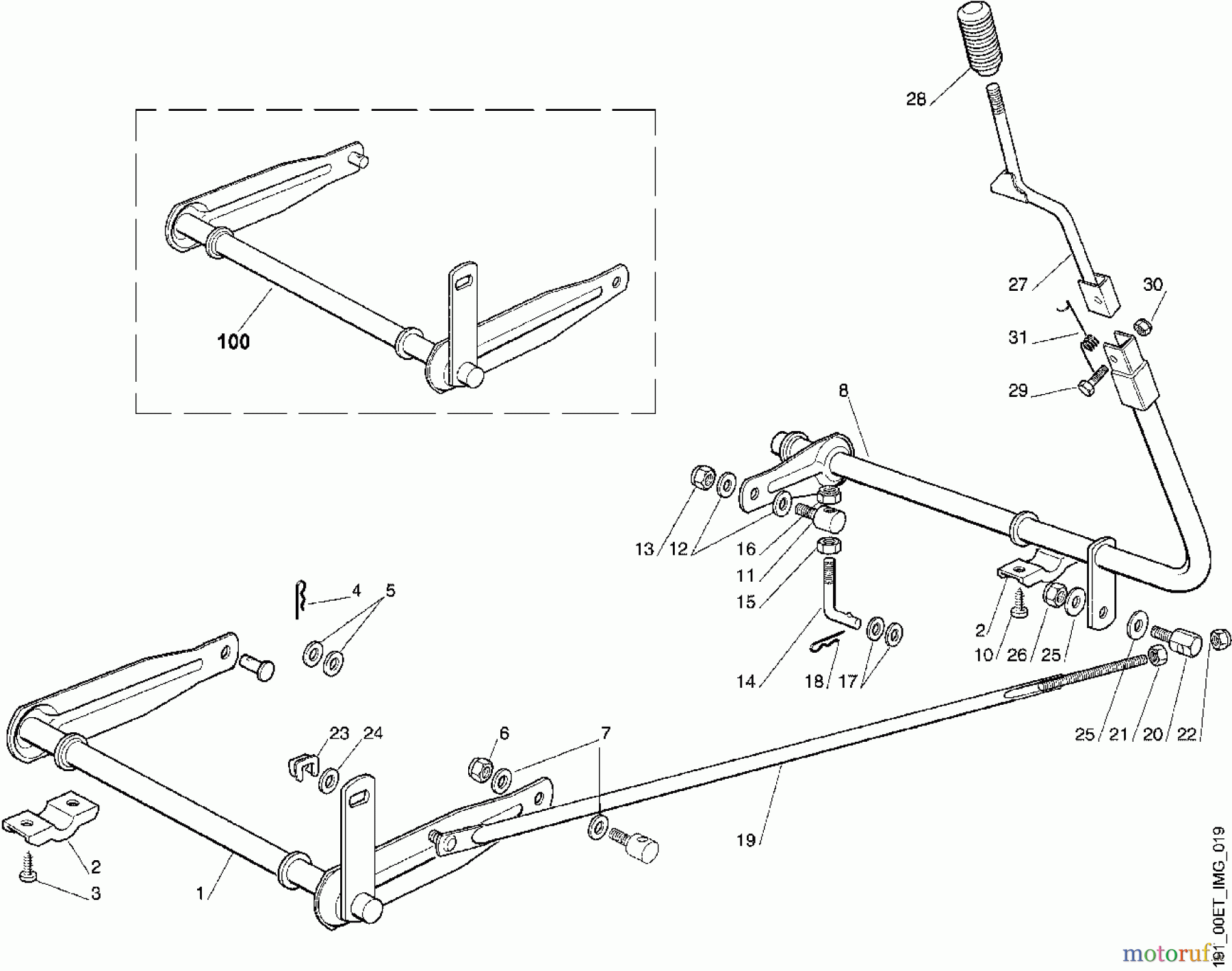 Viking Aufsitzmäher Aufsitzmäher MR 380 G - Mähwerkaushebung
