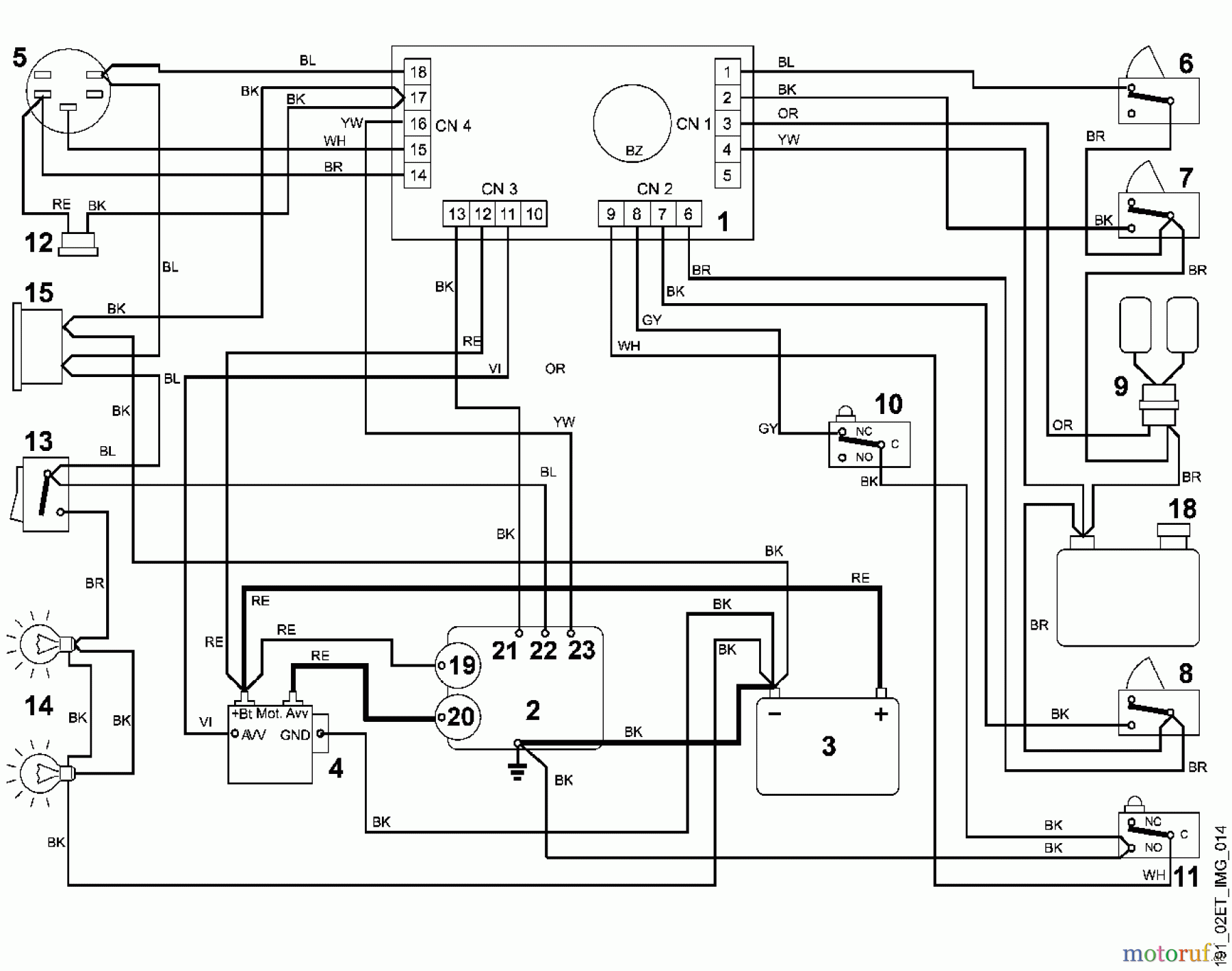 Viking Aufsitzmäher Aufsitzmäher MT 790 N - Schaltplan