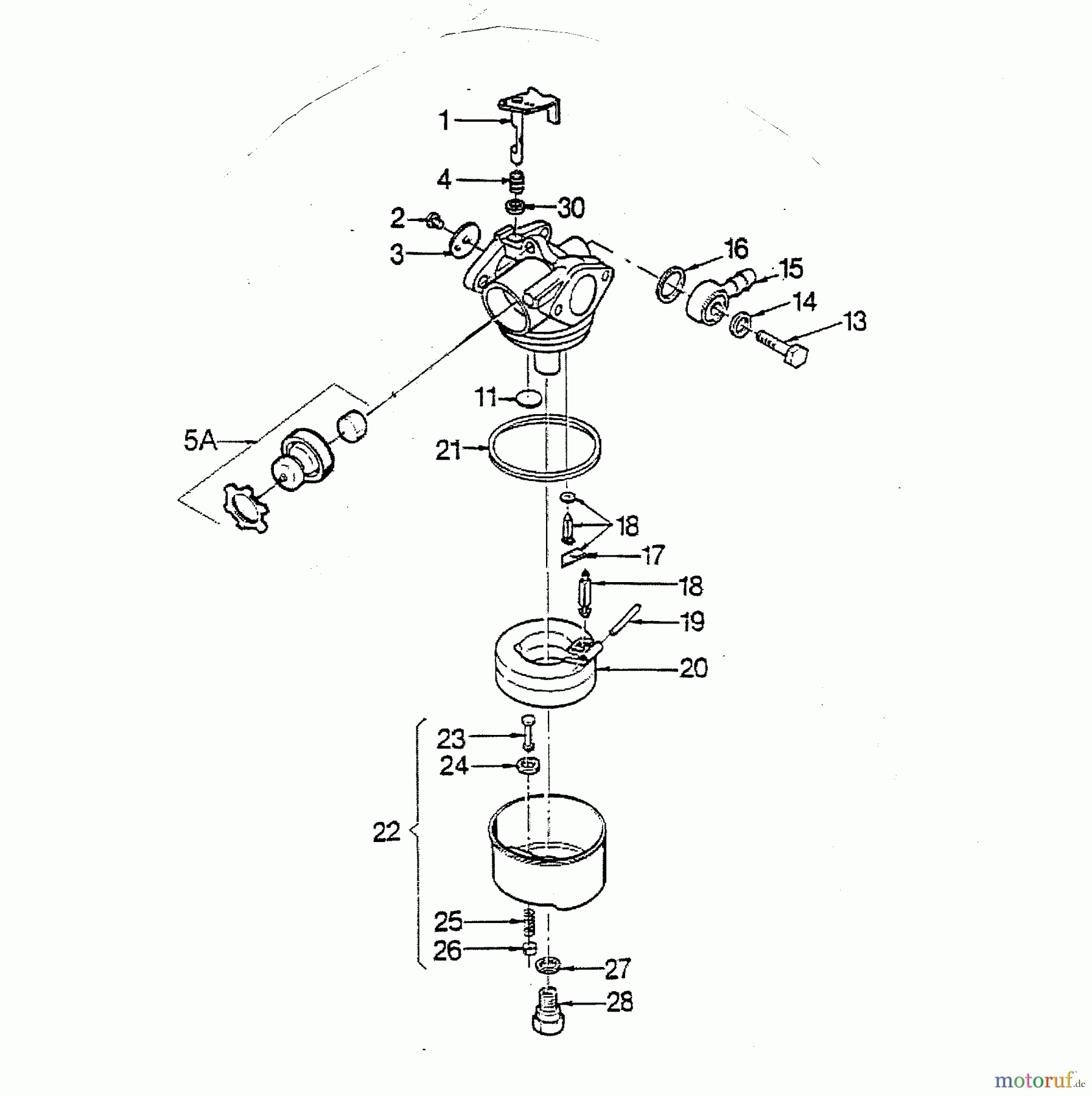  Wolf-Garten Benzinmotoren Tecumseh Centura 40 S 2039040  (2001) Vergaser