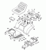 Wolf-Garten Trac OHV 7 6205000 Serie B (2003) Ersatzteile Rahmen, Sitz, Sitzwanne