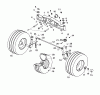 Wolf-Garten Trac OHV 7 6205000 Serie B (2003) Ersatzteile Räder vorne, Vorderachse