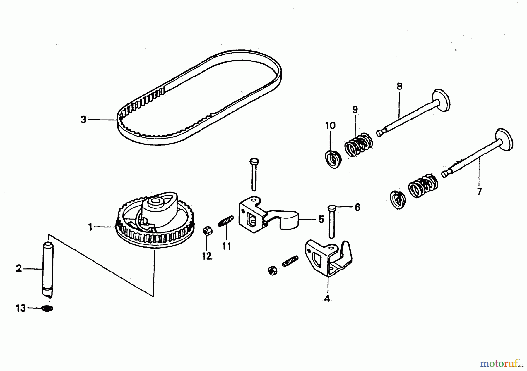 Wolf-Garten Benzinmotoren Honda GCV 160 2098000-160 (2004) Ventile