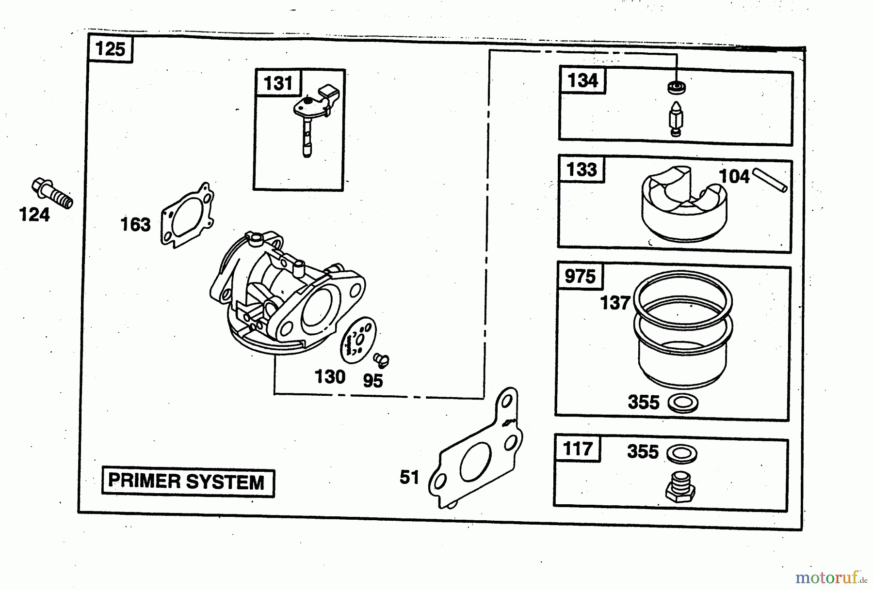 Wolf-Garten Benzinmotoren Briggs&Stratton Intek Edge SV 2057005 (2003) Vergaser