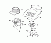 Wolf-Garten Picco 32 ER 4901002 Serie E, F (2004) Ersatzteile Abdeckhaube Motor, Messer, Motor