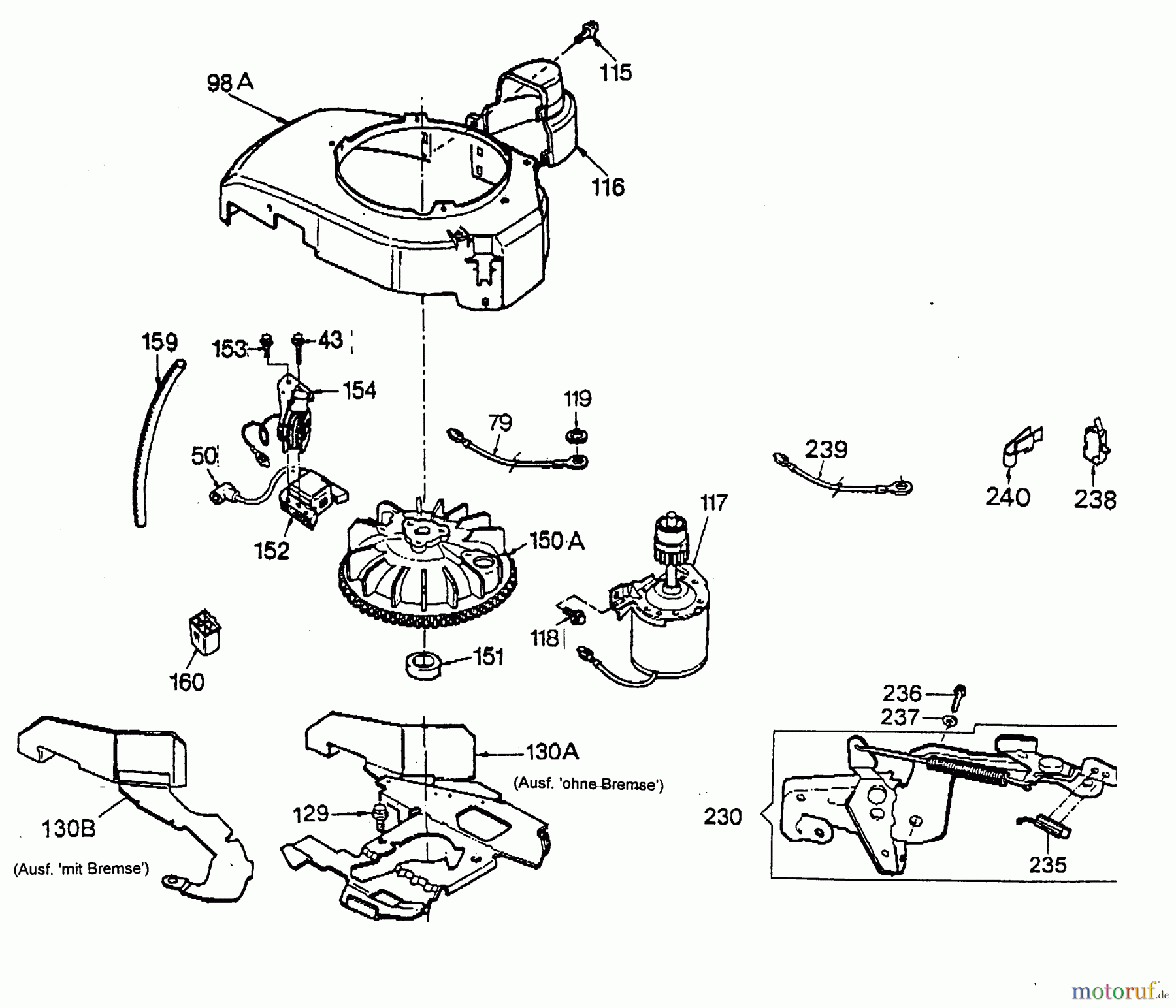 Wolf-Garten Benzinmotoren Tecumseh Synergy 38 ES 2033000 (1996) Motor