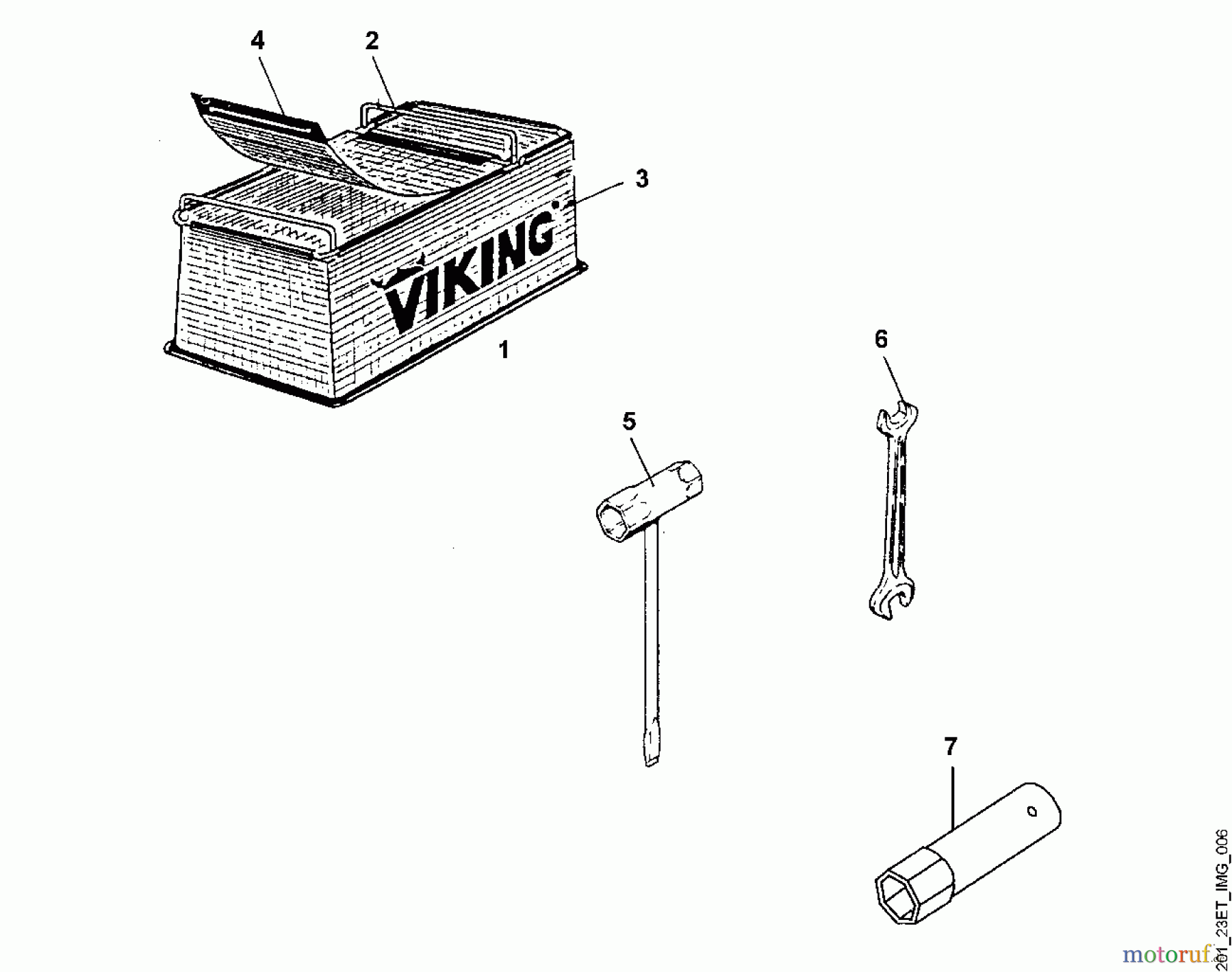  Viking Häcksler Elektro GE 320, GE 325, GE 330, GE 335 F - Werkzeug, Zubehör