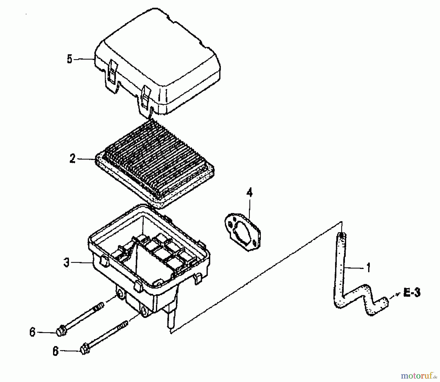 Wolf-Garten Benzinmotoren Honda GC 135 E 2092000 (2008) Luftfilter