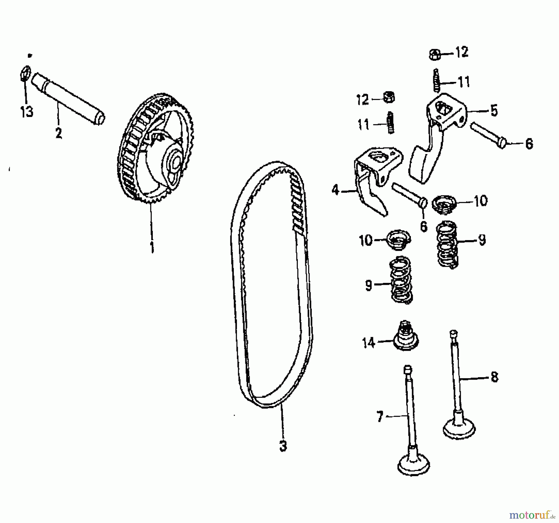 Wolf-Garten Benzinmotoren Honda GC 135 E 2092000 (2008) Ventile
