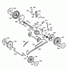 Wolf-Garten Compact plus Power Edition 40 EA 4049000 Serie A (2006) Ersatzteile Getriebe, Räder, Schnitthöhenverstellung