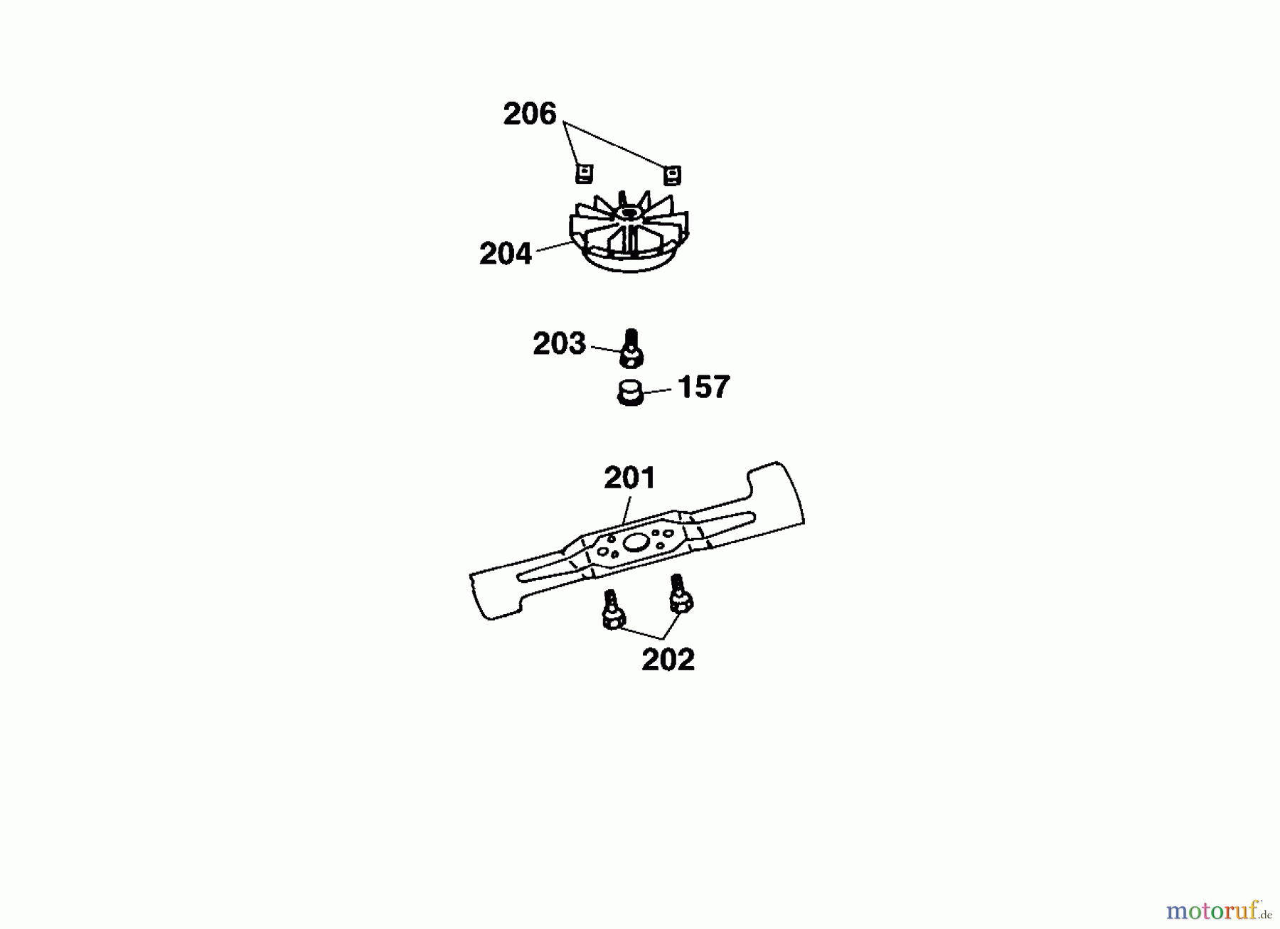 Wolf-Garten Elektromäher Premio 40 EKF 4026003 Serie A, B (2002) Messer