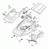 Wolf-Garten Compact plus 34 E 4904003 Serie B (2006) Ersatzteile Mähwerksgehäuse