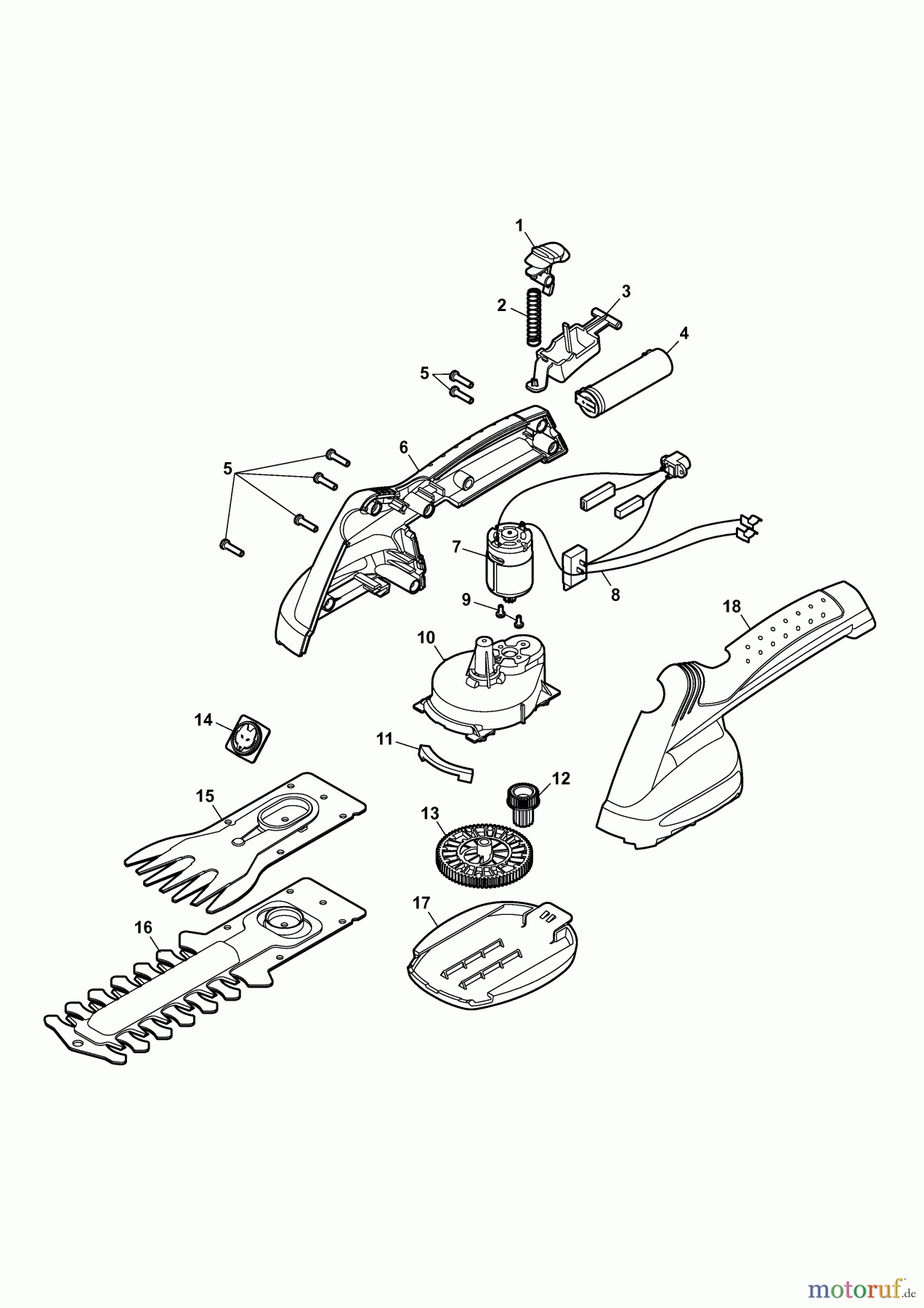 Wolf-Garten Akkuscheren Finesse 50 7269085 Serie A (2009) Grundgerät