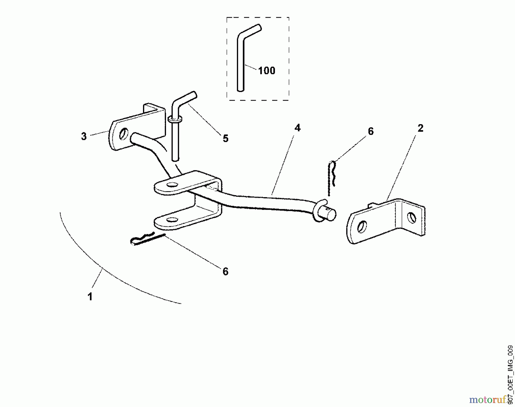 Viking Aufsitzmäher Zubehör Aufsitzmäher RC 780 Anhängevorrichtung A - Anhängervorrichtung