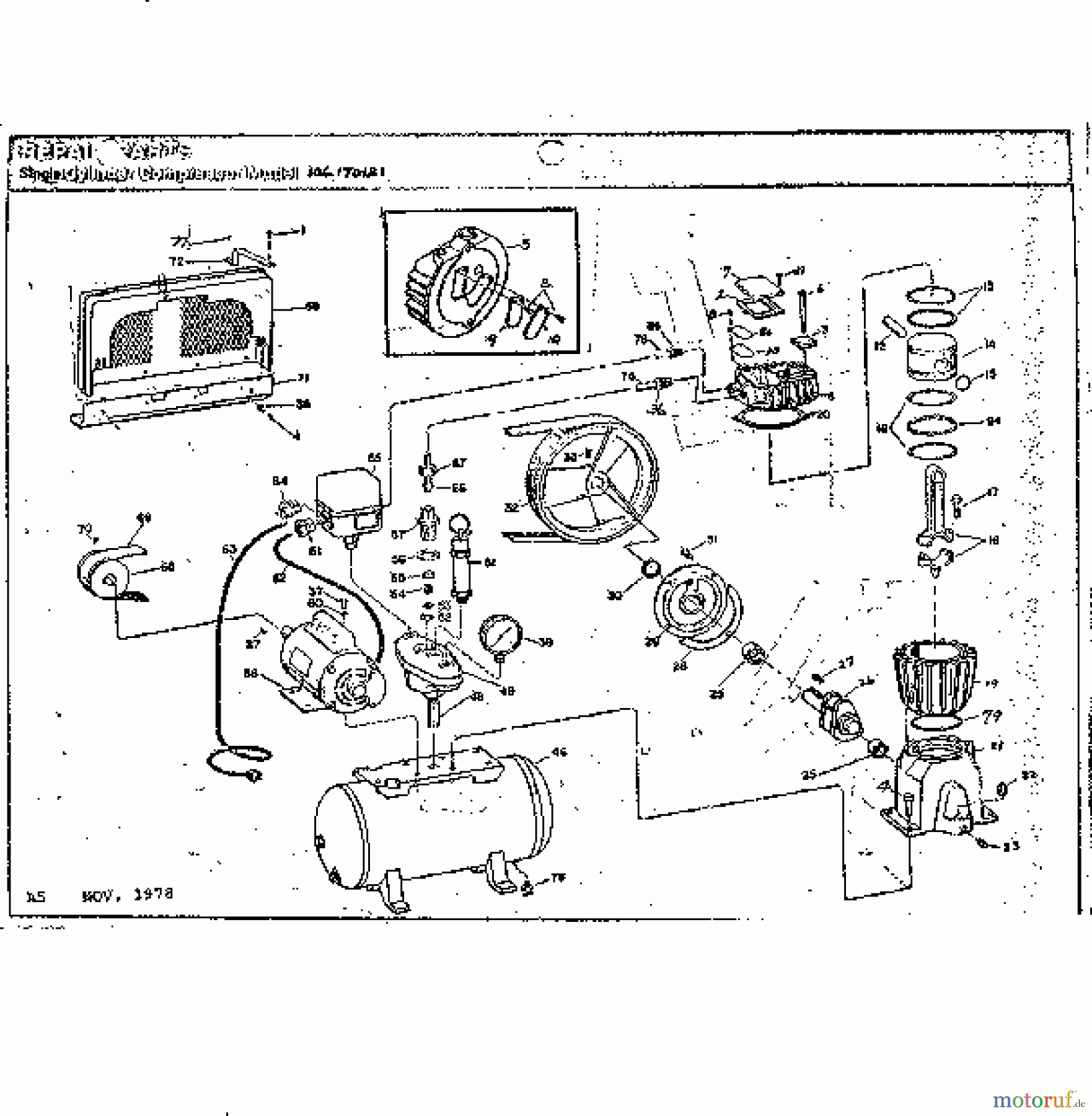 CRAFTSMAN Divers TANK TYPE COMPRESSOR 106.170121 Seite 1