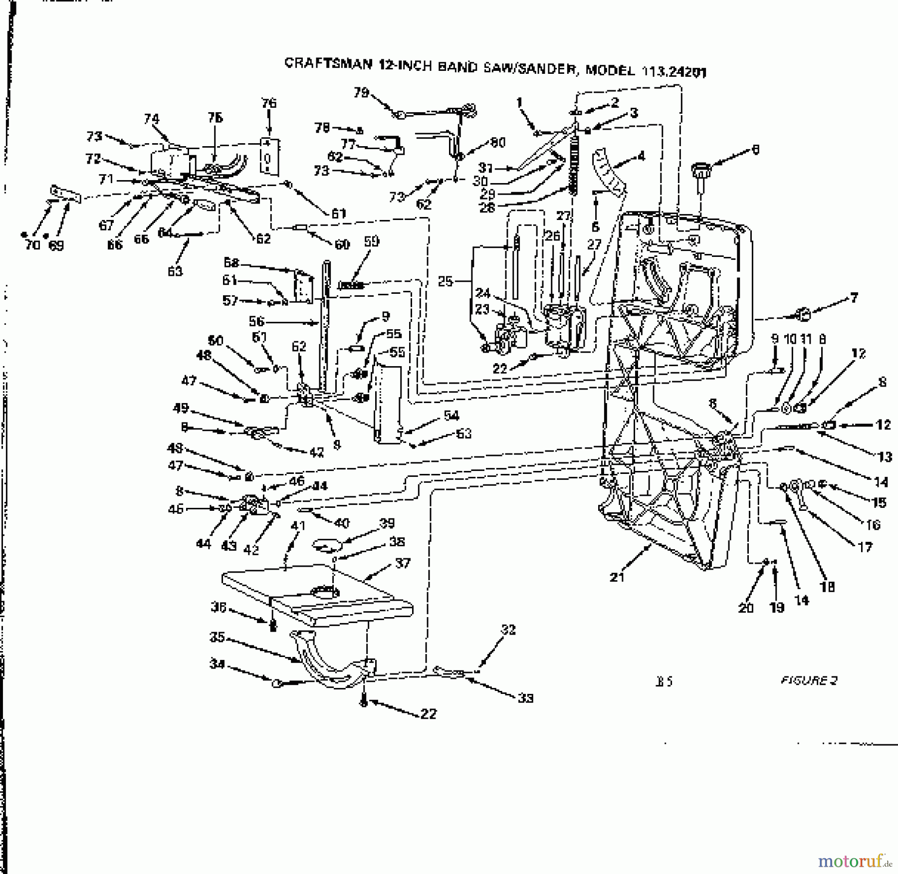CRAFTSMAN Divers 12 BAND SAW 113.24201 Seite 2