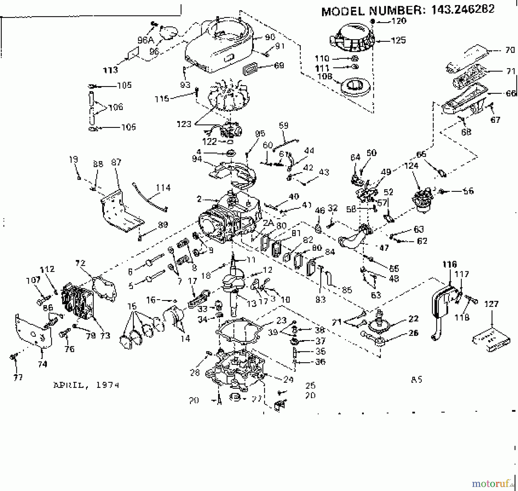 CRAFTSMAN Divers 4-CYCLE ENGINE 143.246282 Seite 1