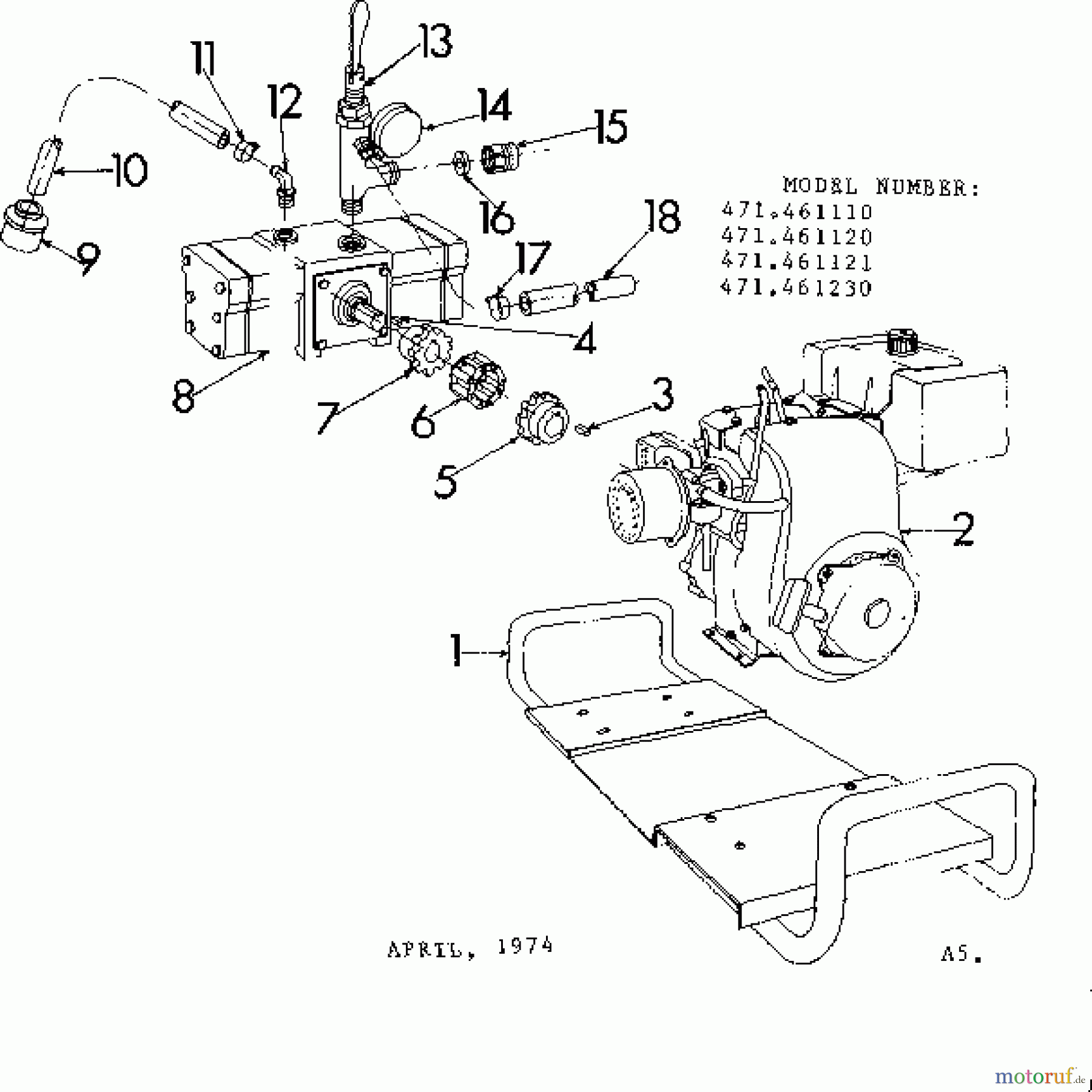 CRAFTSMAN Divers PUMPING UNIT 471.461230 Seite 1