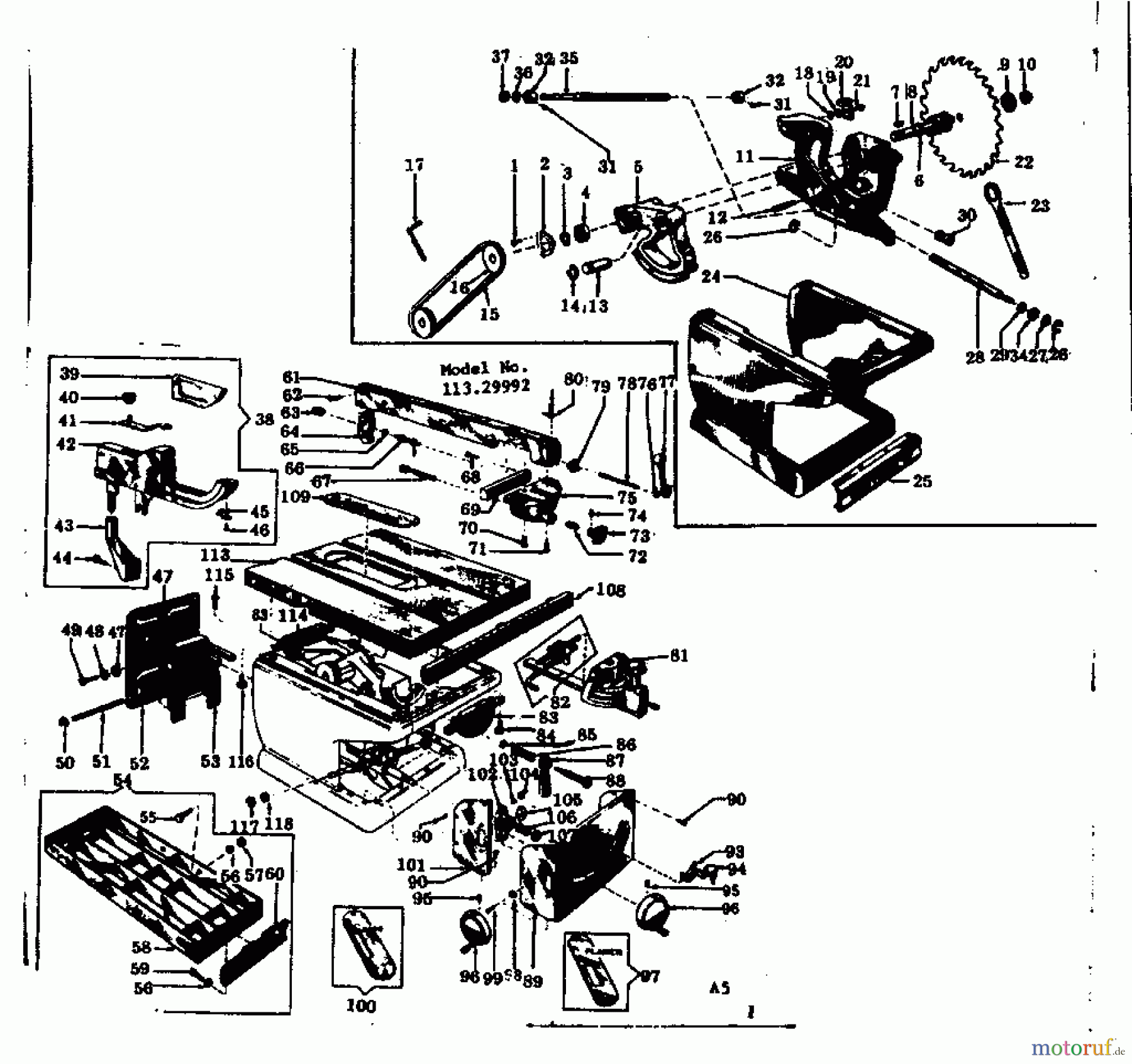 CRAFTSMAN Divers BENCH SAW 10 IN 113.29992 Seite 1