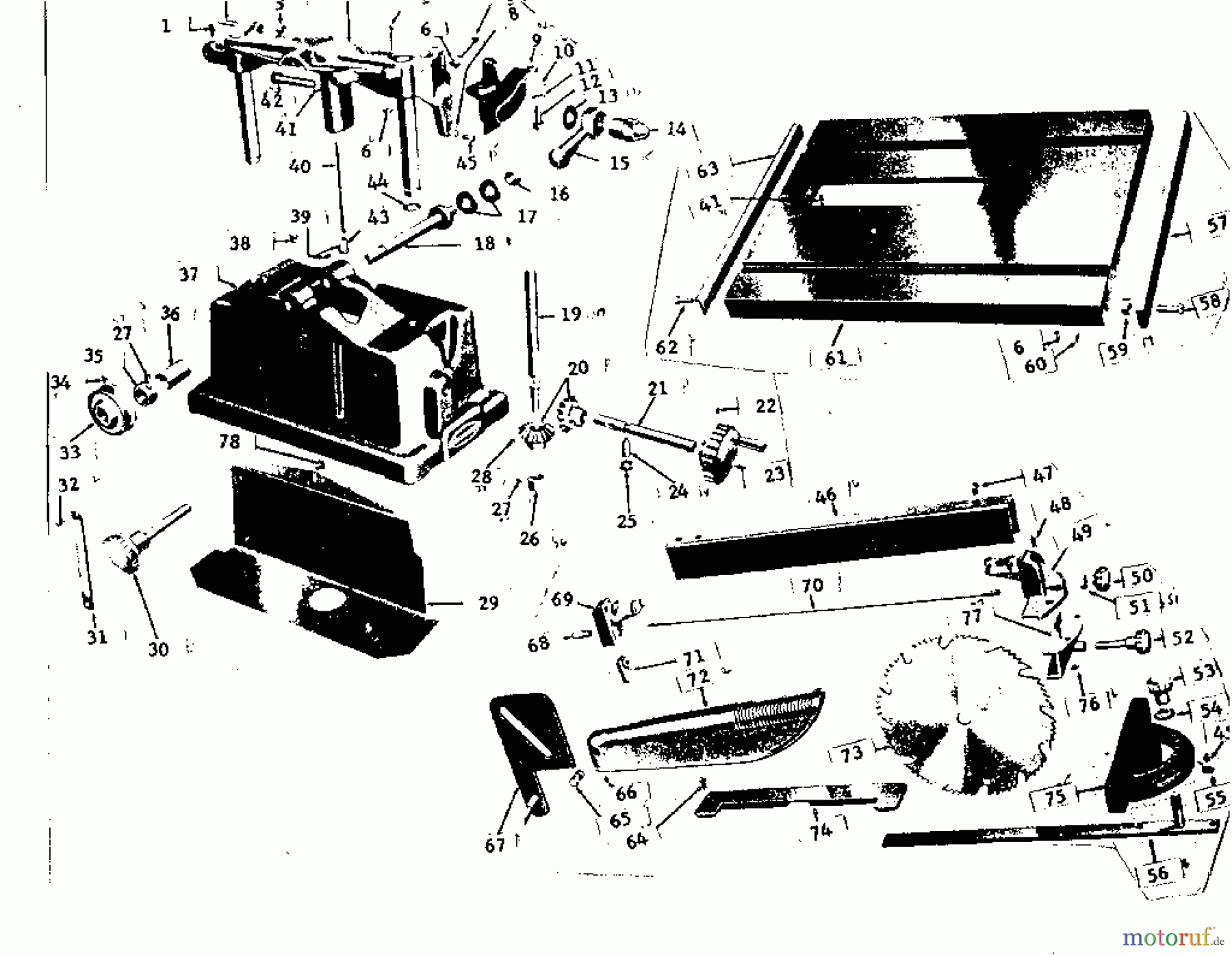 CRAFTSMAN Divers TISCHSÄGE 103.23420 Seite 1