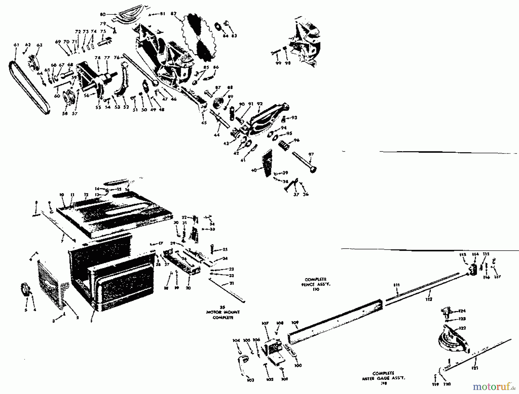 CRAFTSMAN Divers TISCHSÄGE 103.21041 Seite 1