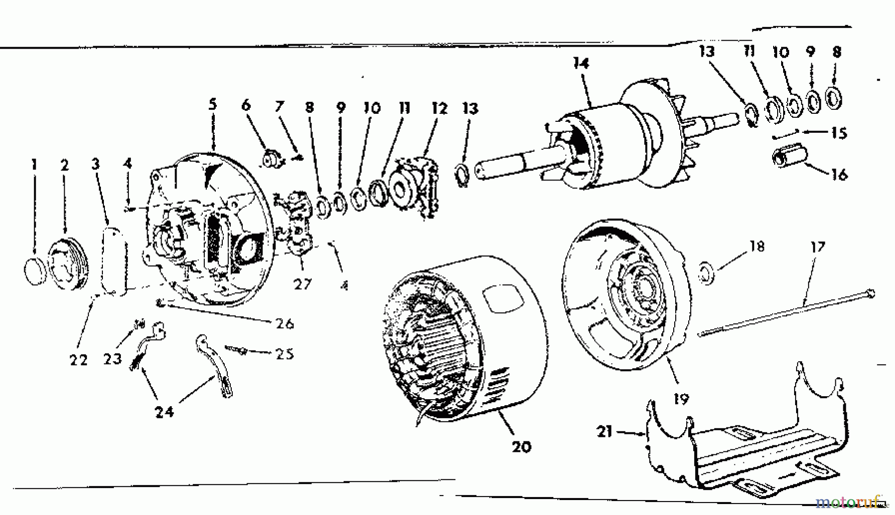 CRAFTSMAN Divers BELTED FAN/BLOWR MOT 113.19716 Seite 1