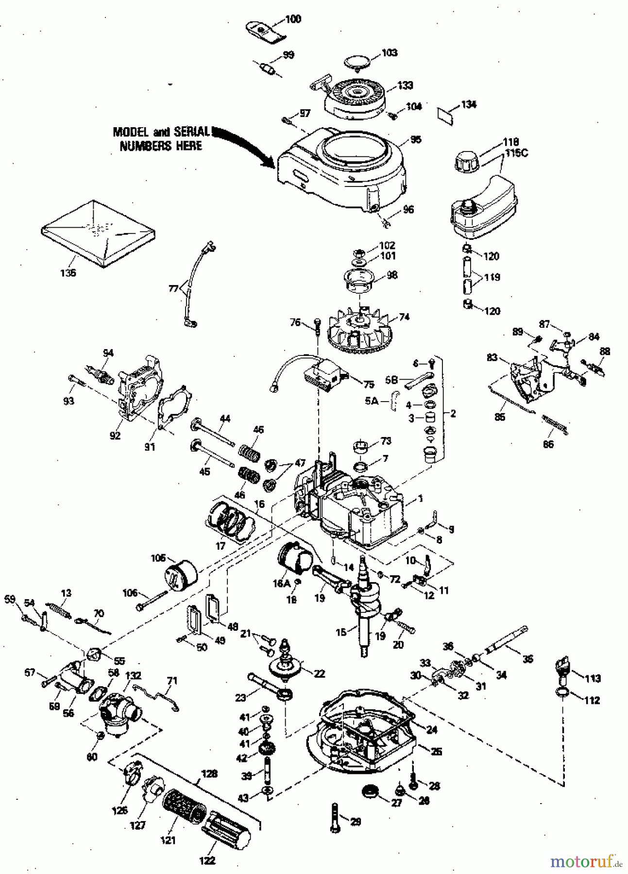  CRAFTSMAN Divers 4-CYCLE ENGINE 143.394132 Seite 1