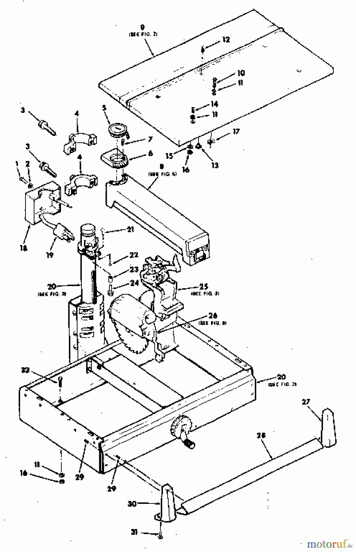 CRAFTSMAN Divers 10-INCH RADIAL SAW 113.198110 Seite 1