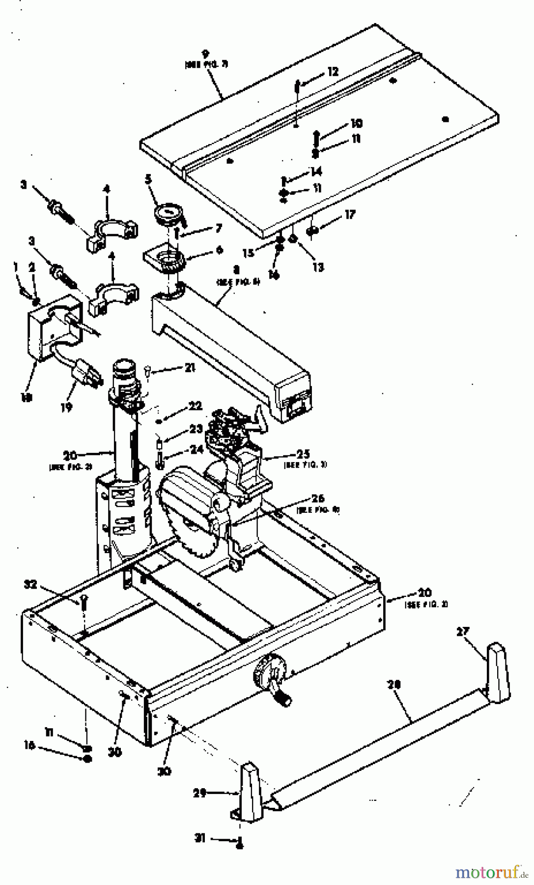 CRAFTSMAN Divers 10-INCH RADIAL SAW 113.198111 Seite 1