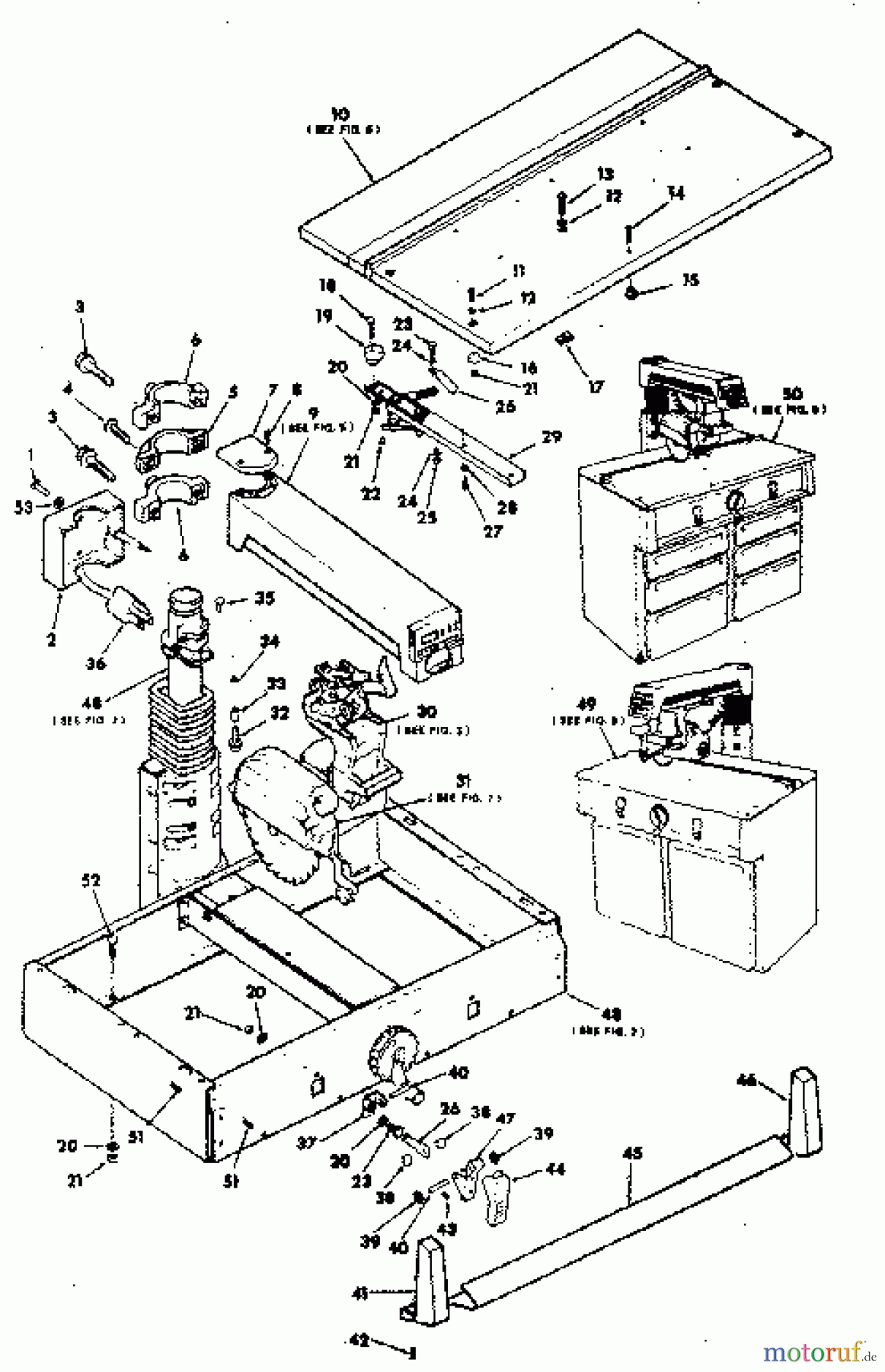 CRAFTSMAN Divers 10-INCH RADIAL SAW 113.198610 Seite 1