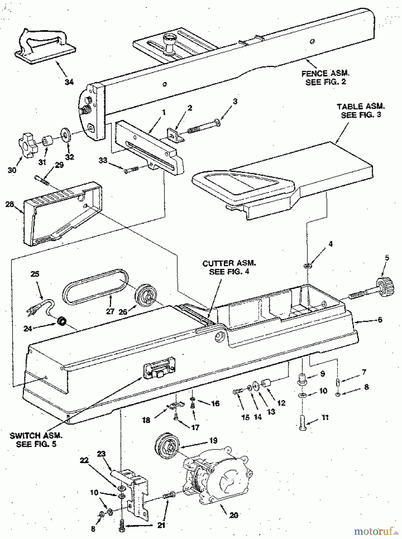  CRAFTSMAN Divers 6 1/8 JOINTER/PLANER 113.232200 Seite 1