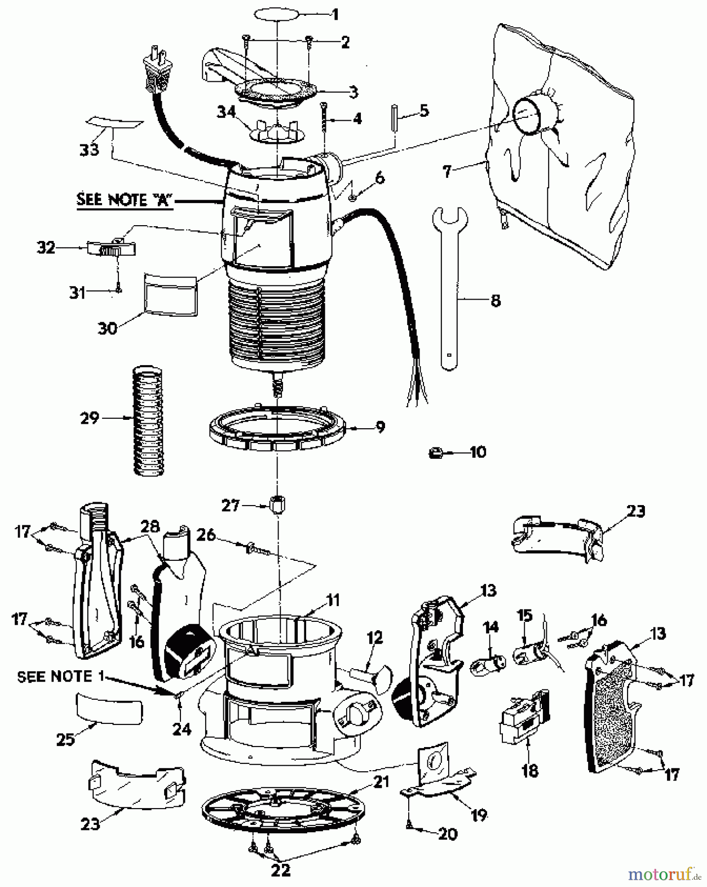  CRAFTSMAN Divers FRÄSMASCHINE 315.174321 Seite 1