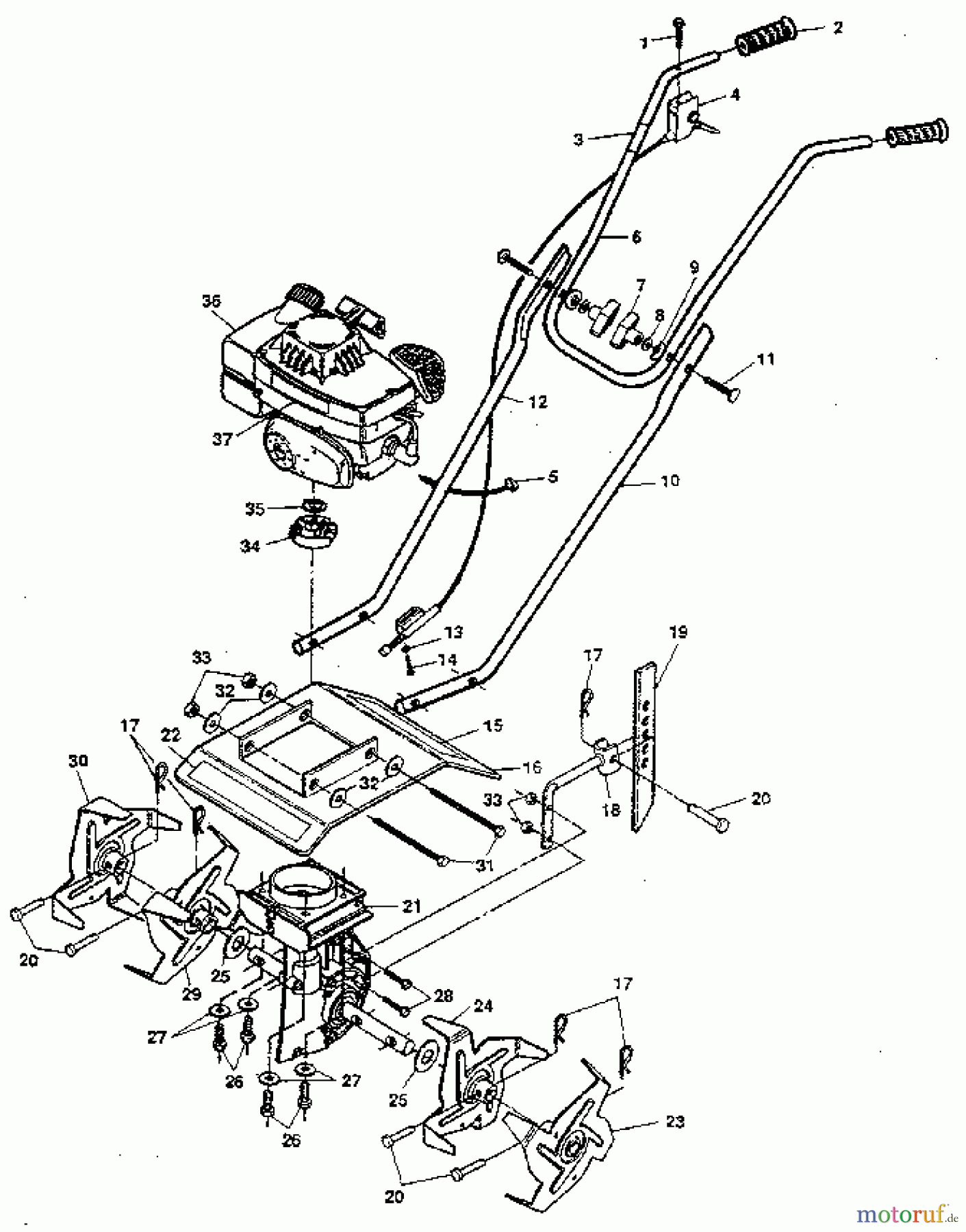 CRAFTSMAN Divers TILLER 536.297025 Seite 1